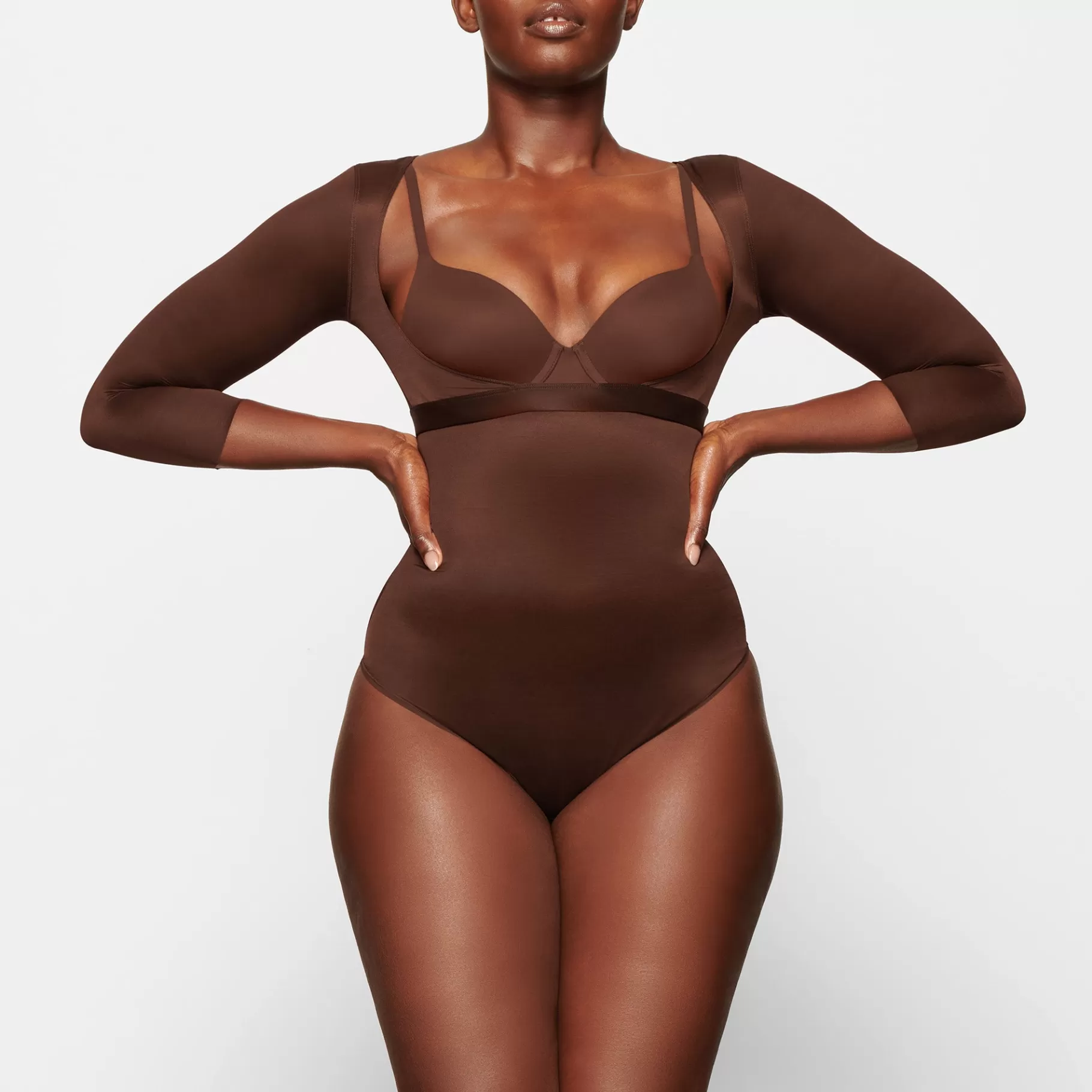 Skims *BARELY THERE OPEN BUST ARM SHAPER | COCOA