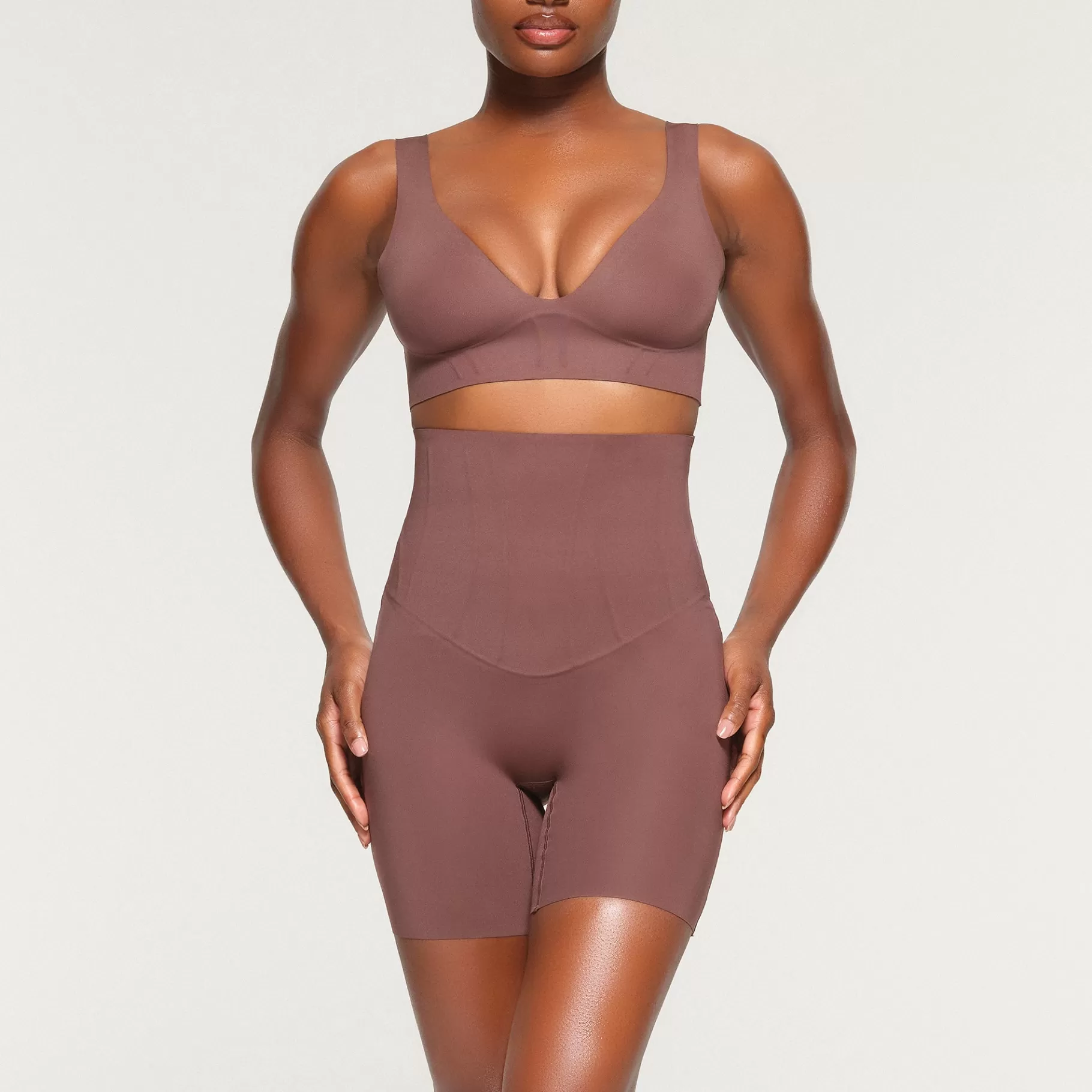 Skims shapewear bras*BONDED CORSET PLUNGE BRALETTE | COFFEE