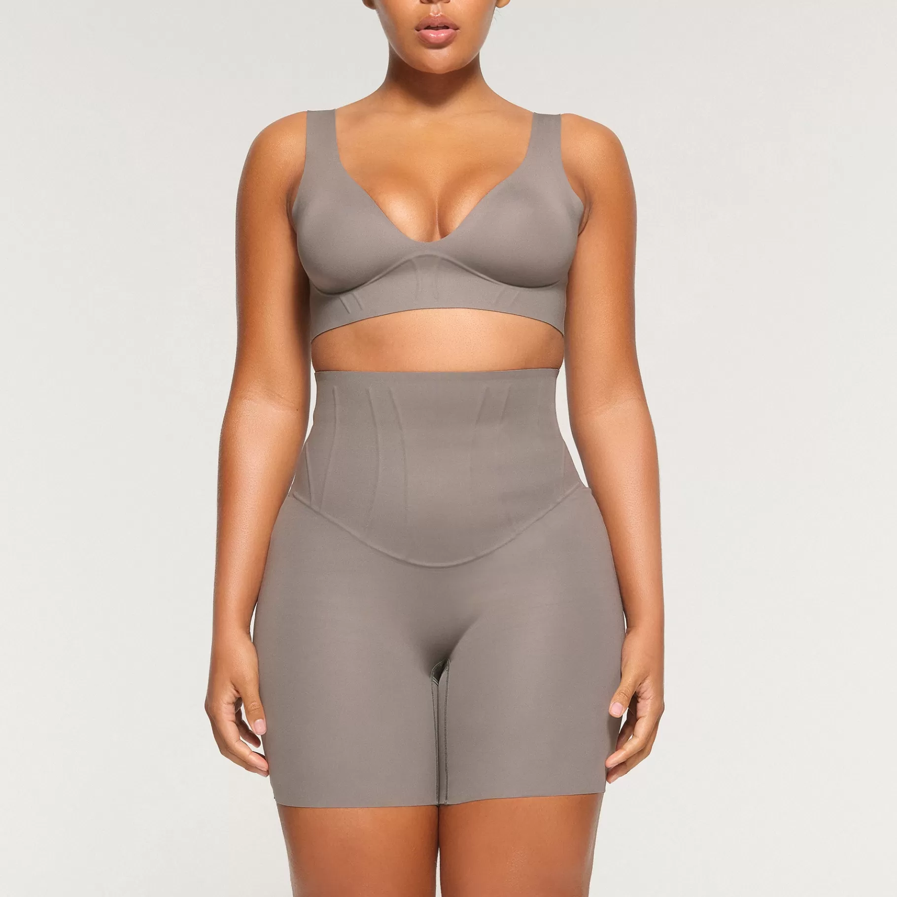 Skims shapewear shorts & leggings*BONDED CORSET SHORT | STEEL