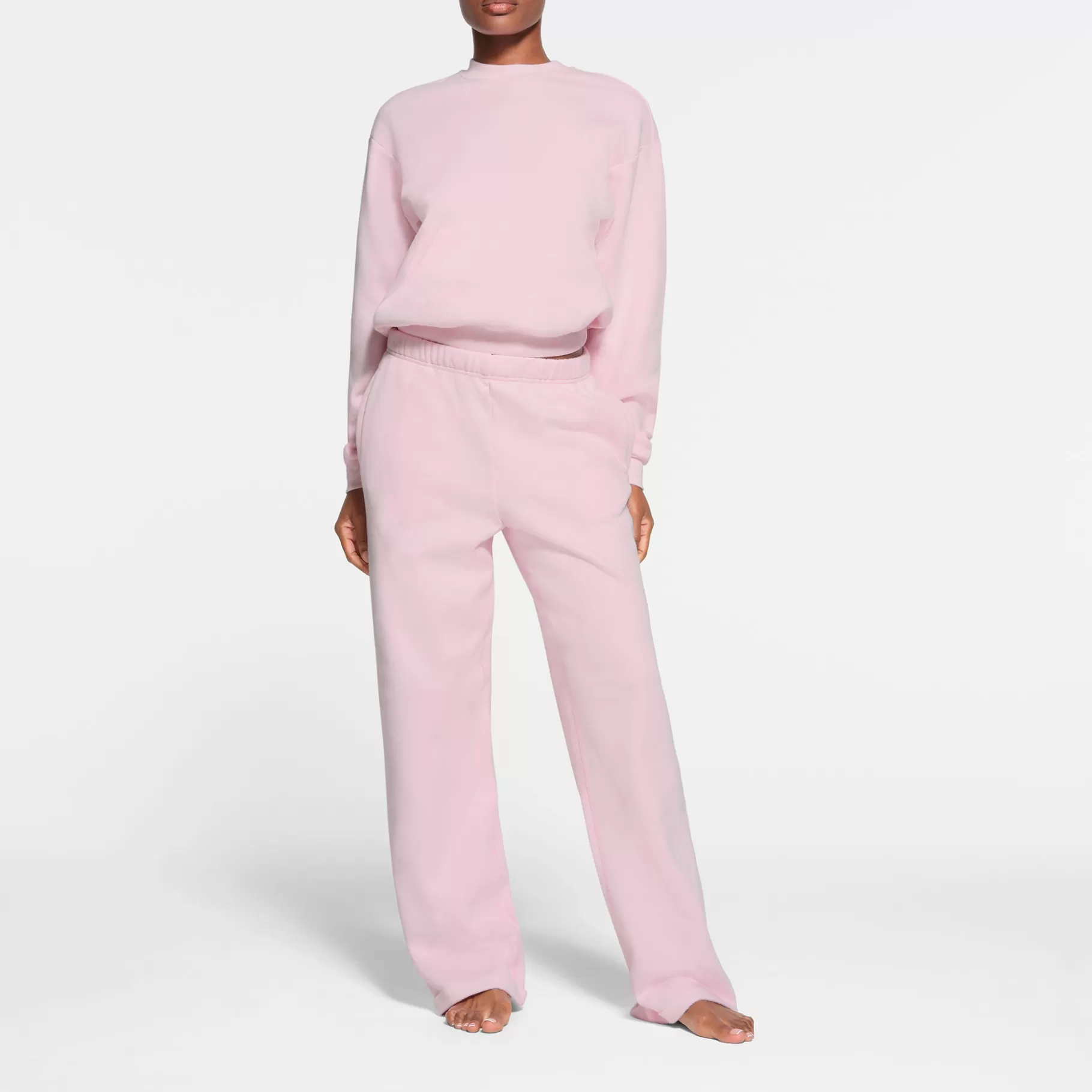 Skims cotton fleece*COTTON FLEECE CLASSIC STRAIGHT LEG PANT | CHERRY BLOSSOM CHERRY+BLOSSOM