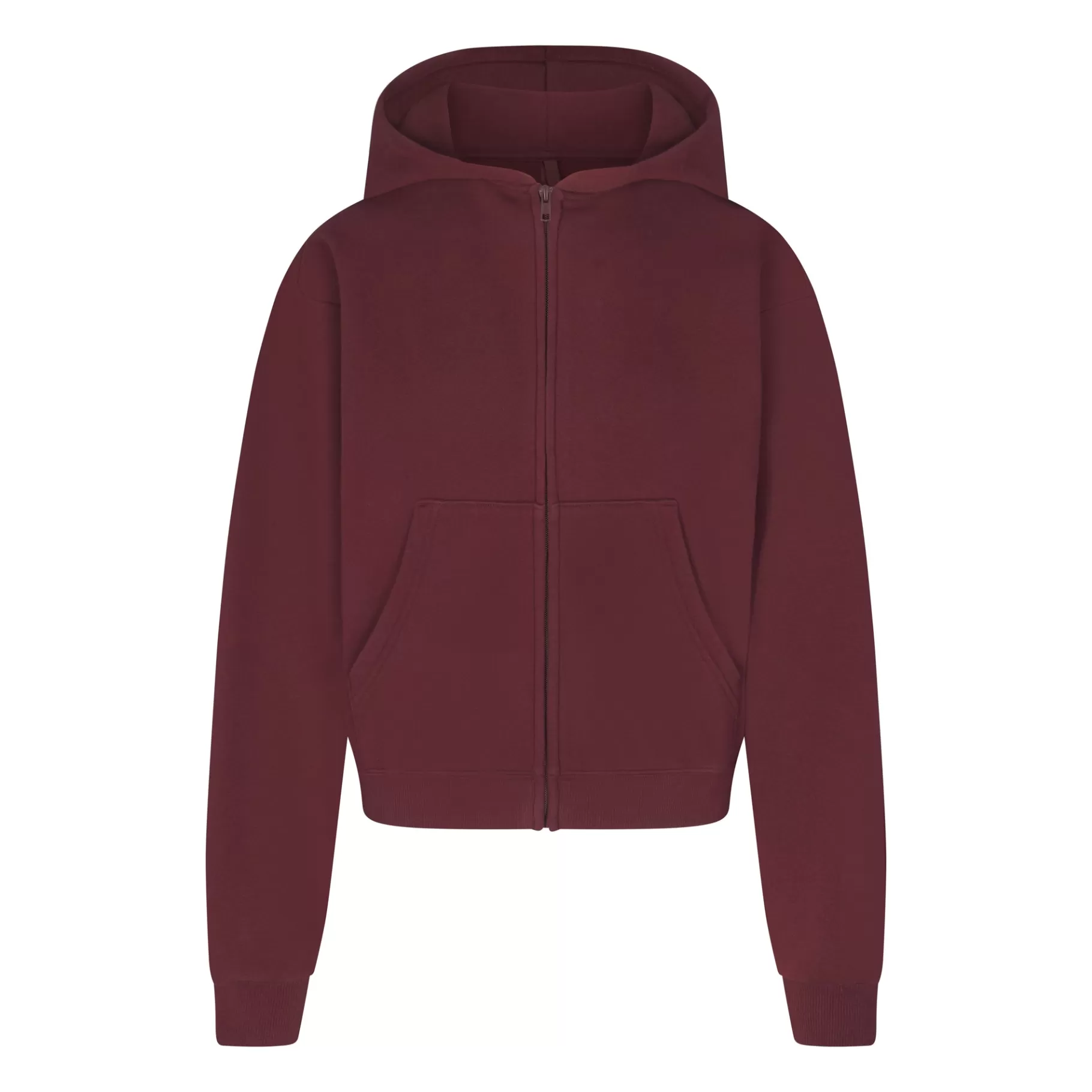 Skims cotton fleece*COTTON FLEECE CLASSIC ZIP UP HOODIE | OXBLOOD