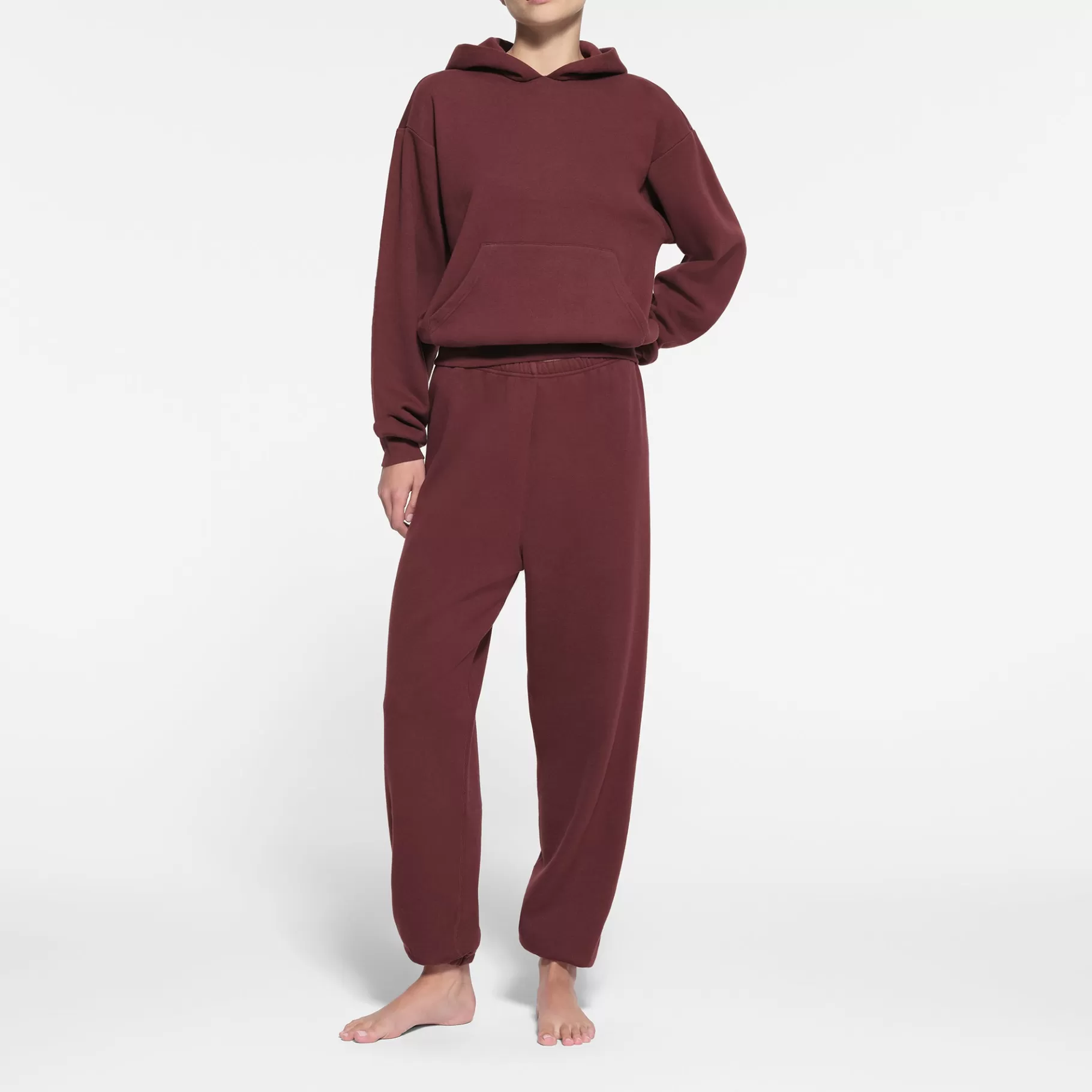 Skims cotton fleece*COTTON FLEECE JOGGER | OXBLOOD