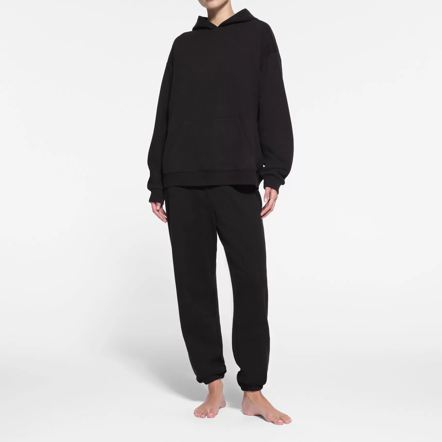 Skims cotton fleece*COTTON FLEECE OVERSIZED HOODIE | ONYX