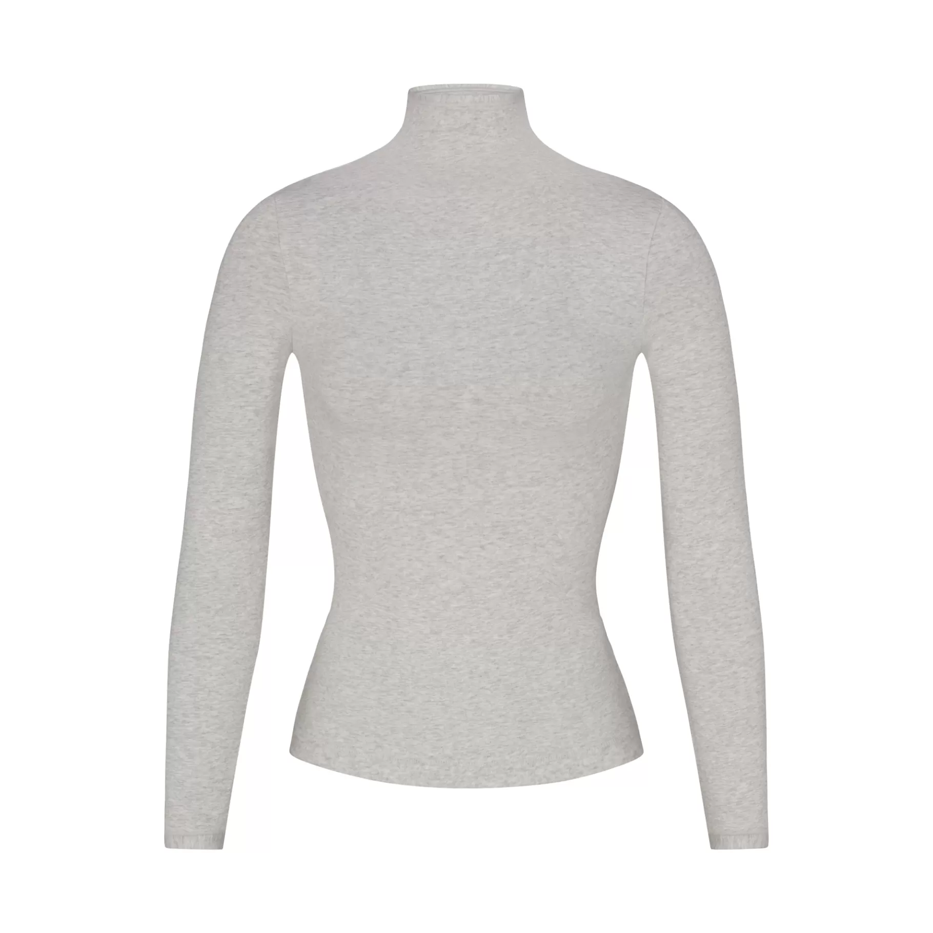 Skims cotton collection*COTTON JERSEY LONG SLEEVE TURTLENECK | LIGHT HEATHER GREY LIGHT+HEATHER+GREY