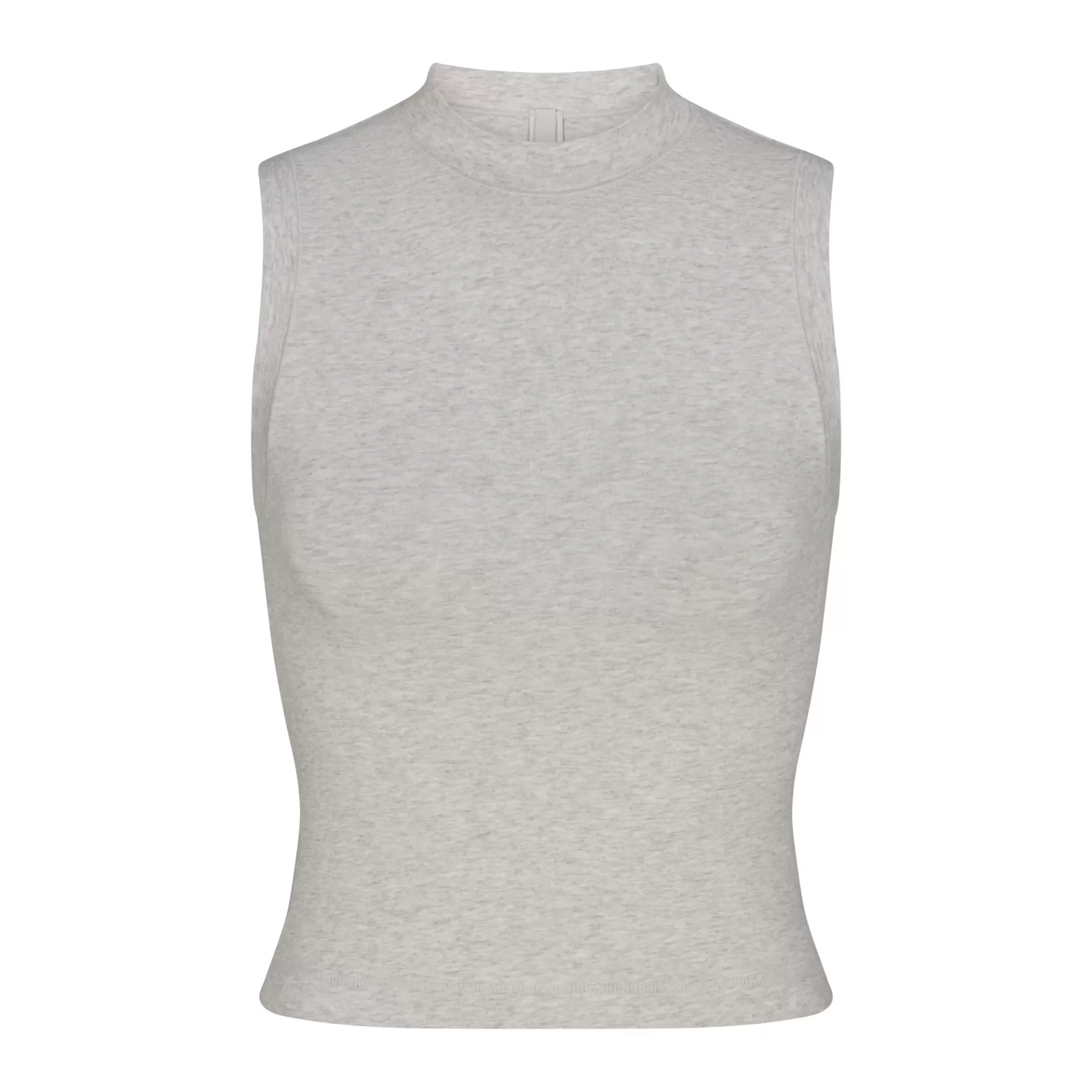 Skims cotton collection*COTTON JERSEY MOCK NECK TANK | LIGHT HEATHER GREY LIGHT+HEATHER+GREY