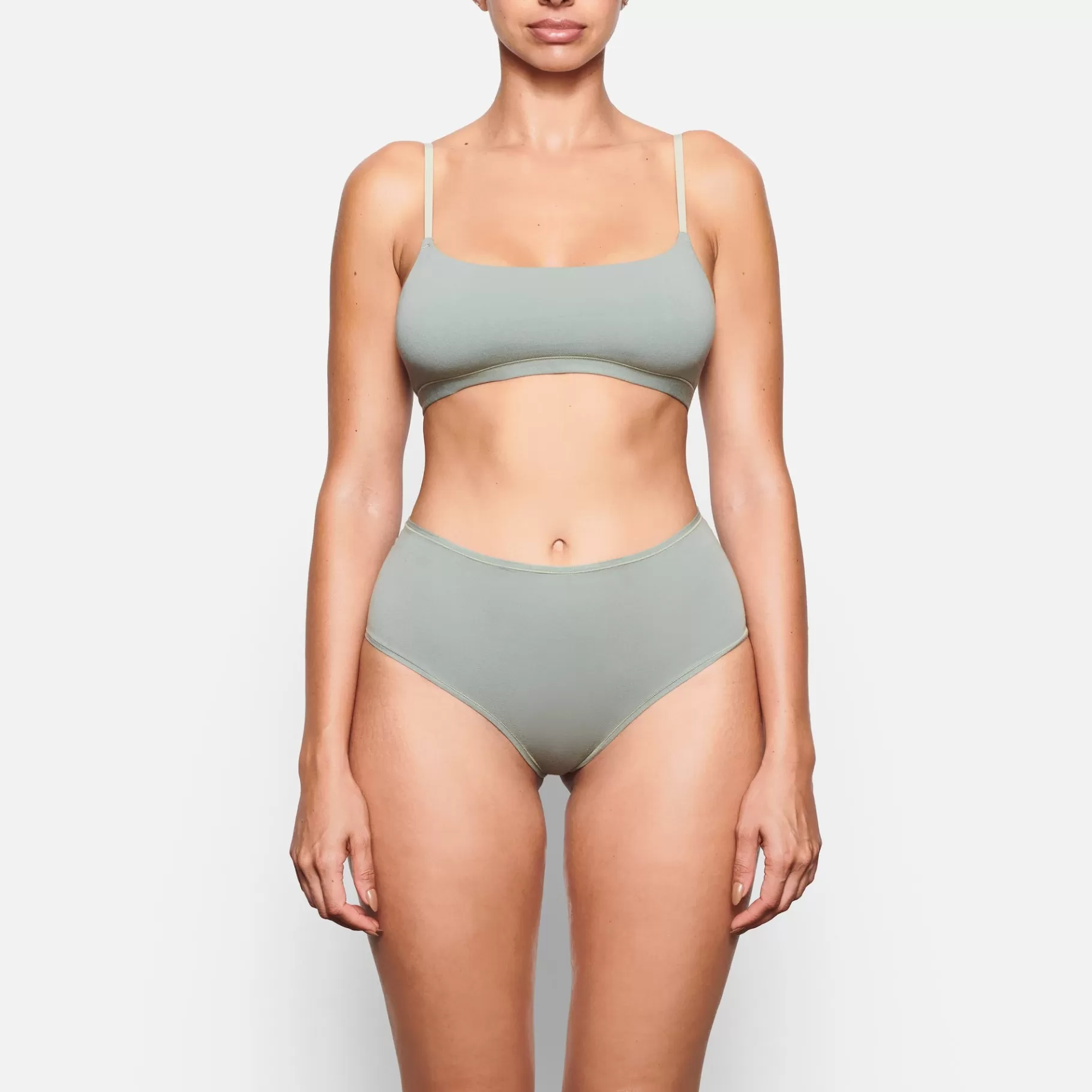 Skims cotton collection*COTTON JERSEY SCOOP BRALETTE | MINERAL