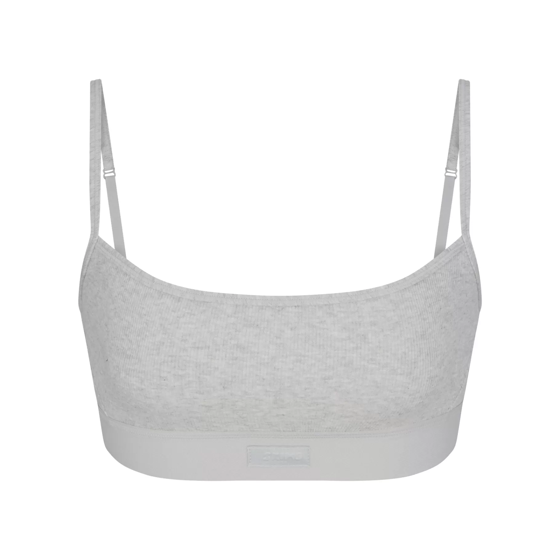 Skims scoop*COTTON RIB SCOOP BRALETTE | LIGHT HEATHER GREY LIGHT+HEATHER+GREY