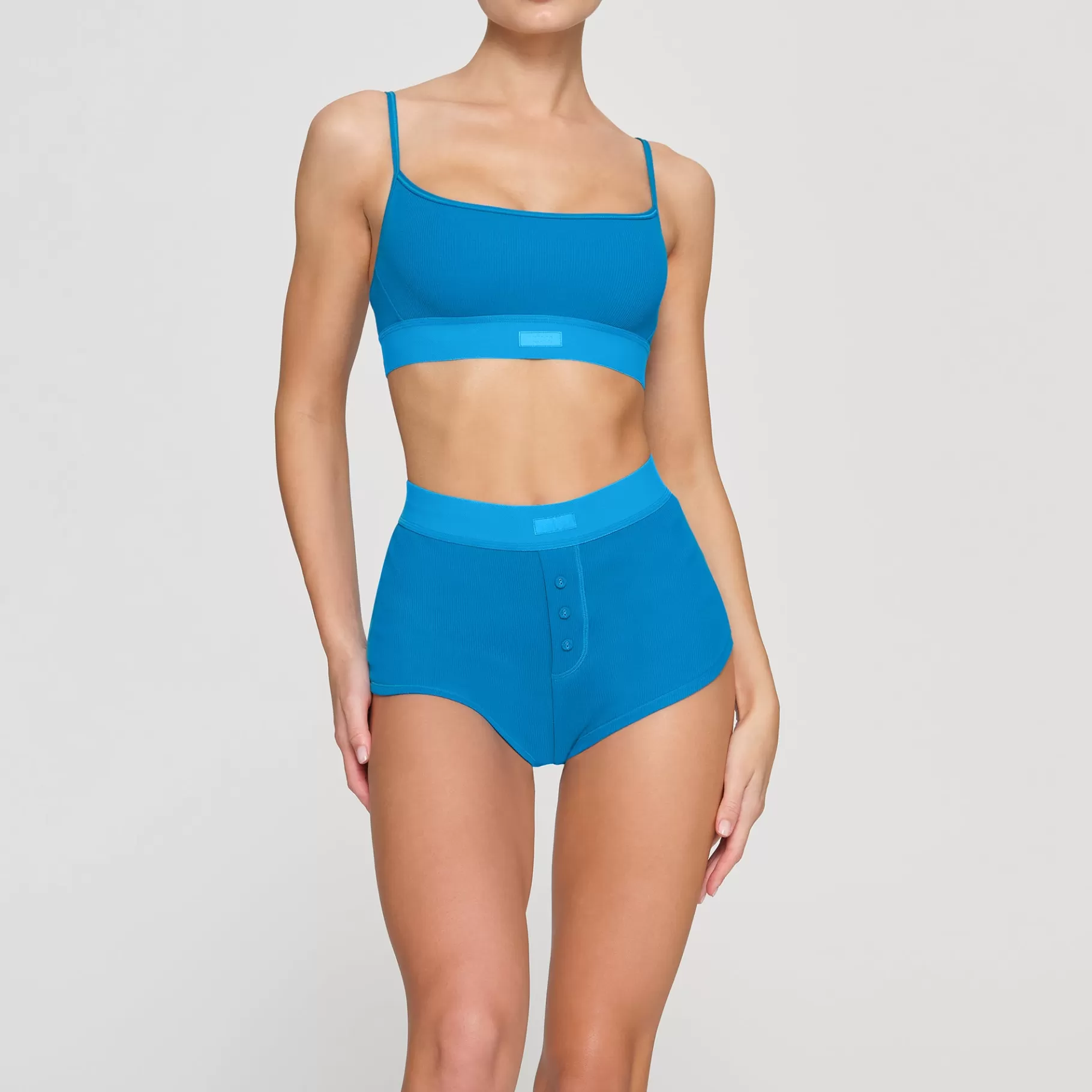 Skims scoop*COTTON RIB SCOOP BRALETTE | MYKONOS