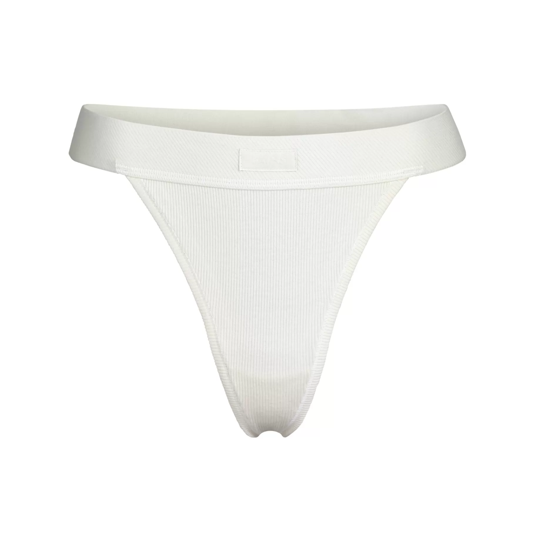 Skims cotton collection*COTTON RIB THONG | BONE