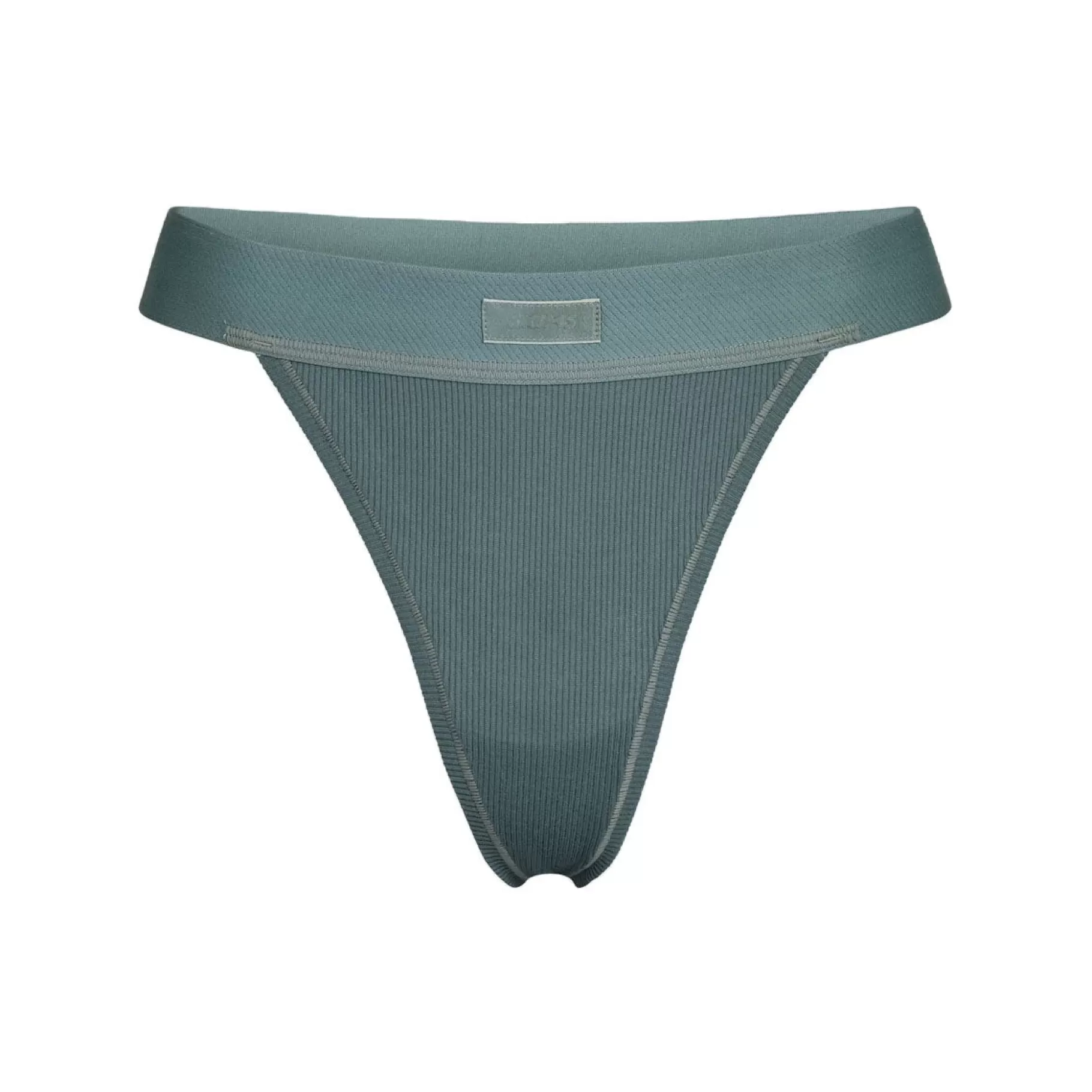 Skims cotton collection*COTTON RIB THONG | KYANITE