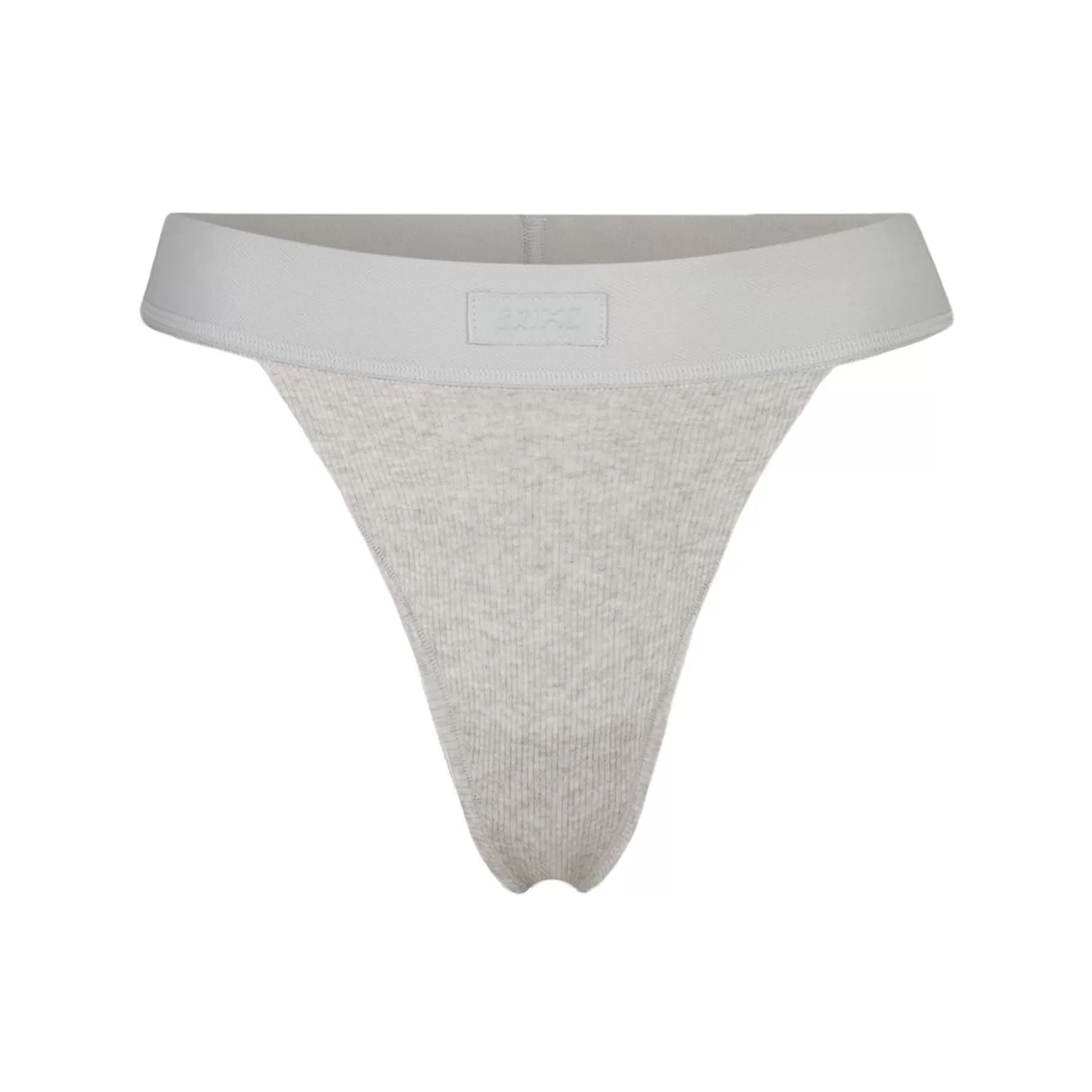 Skims cotton collection*COTTON RIB THONG | LIGHT HEATHER GREY LIGHT+HEATHER+GREY