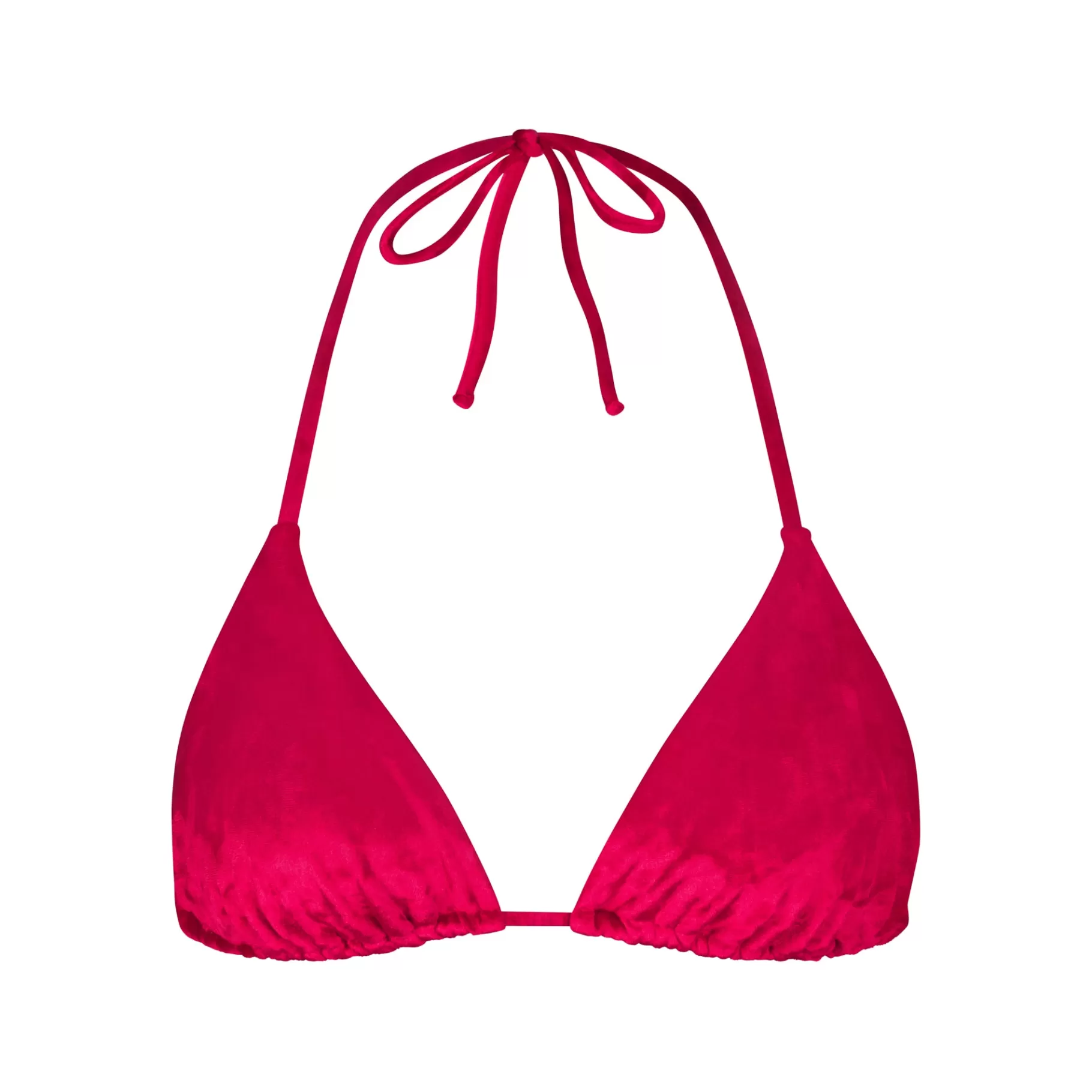 Skims swim*CRUSHED VELVET TRIANGLE BIKINI TOP | LIPS