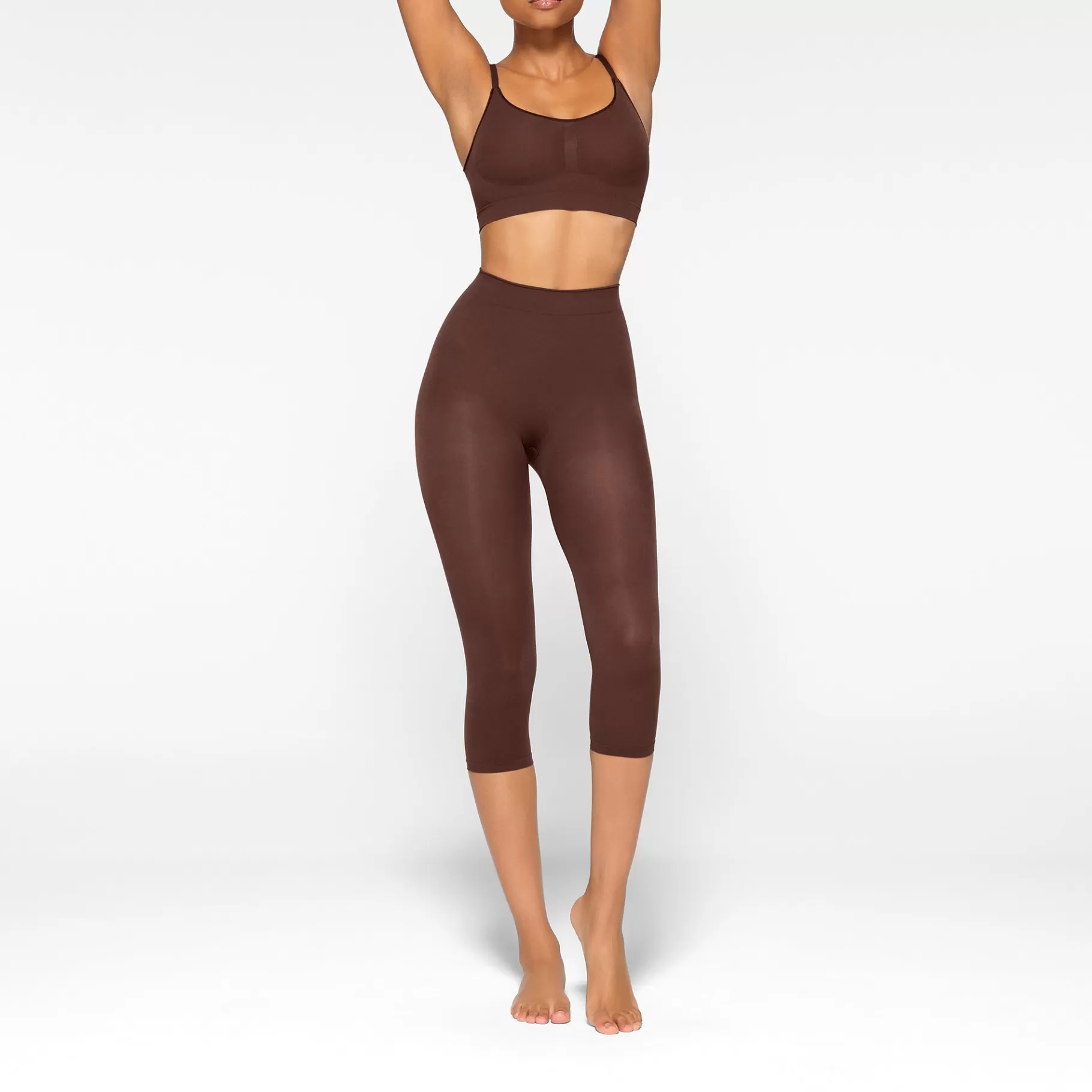 Skims shapewear shorts & leggings*EVERYDAY SCULPT MID WAIST CAPRI | COCOA