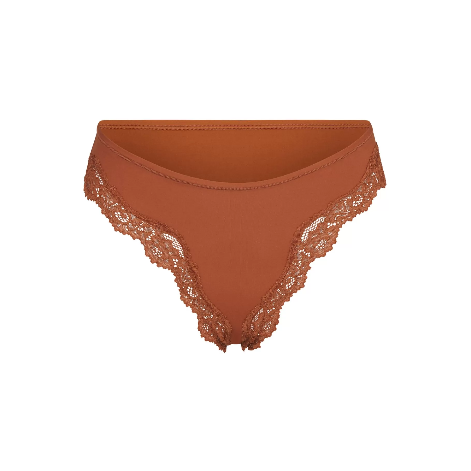 Skims cheeky underwear*FITS EVERYBODY CORDED LACE TANGA | BRONZE