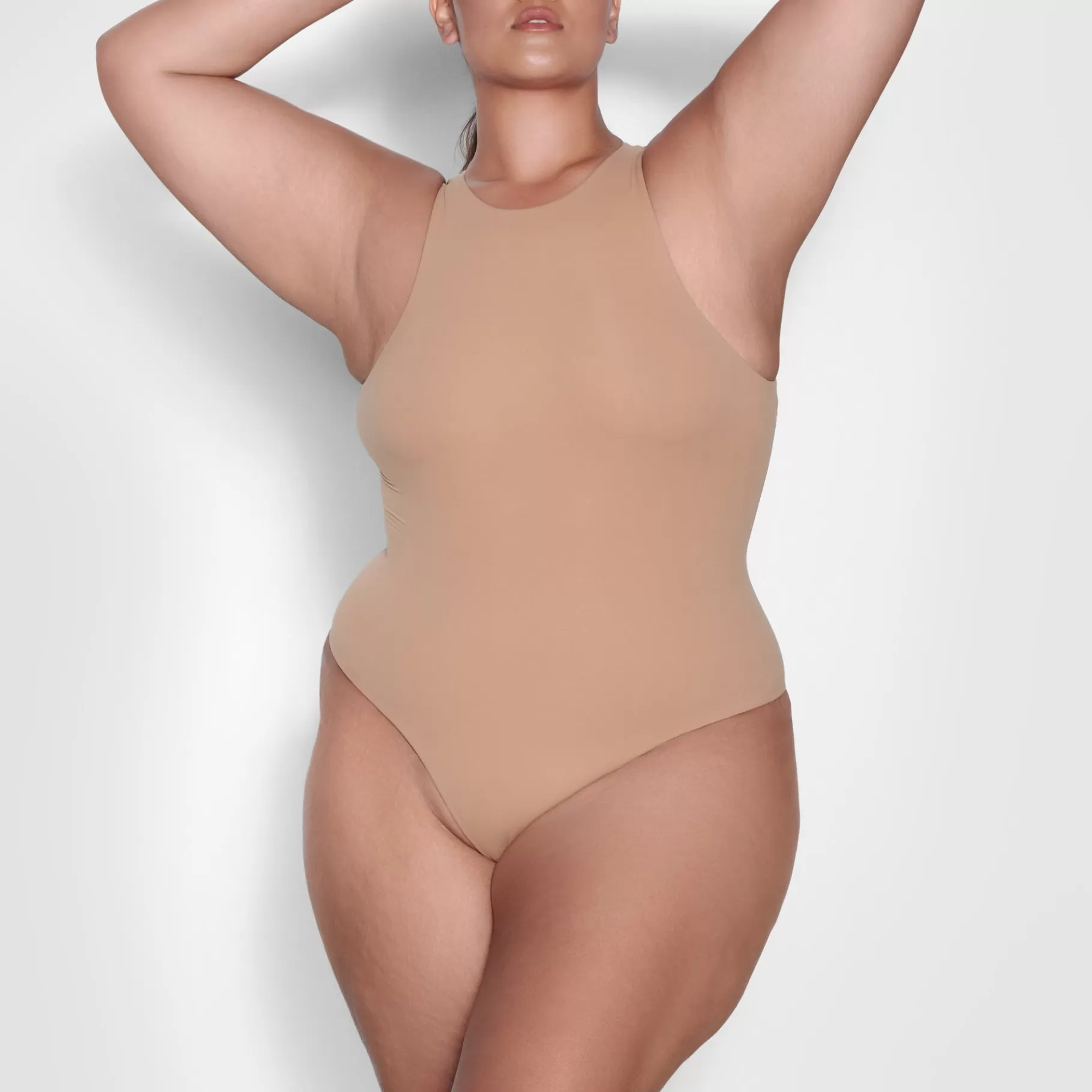 Skims bodysuits*FITS EVERYBODY HIGH NECK BODYSUIT | OCHRE