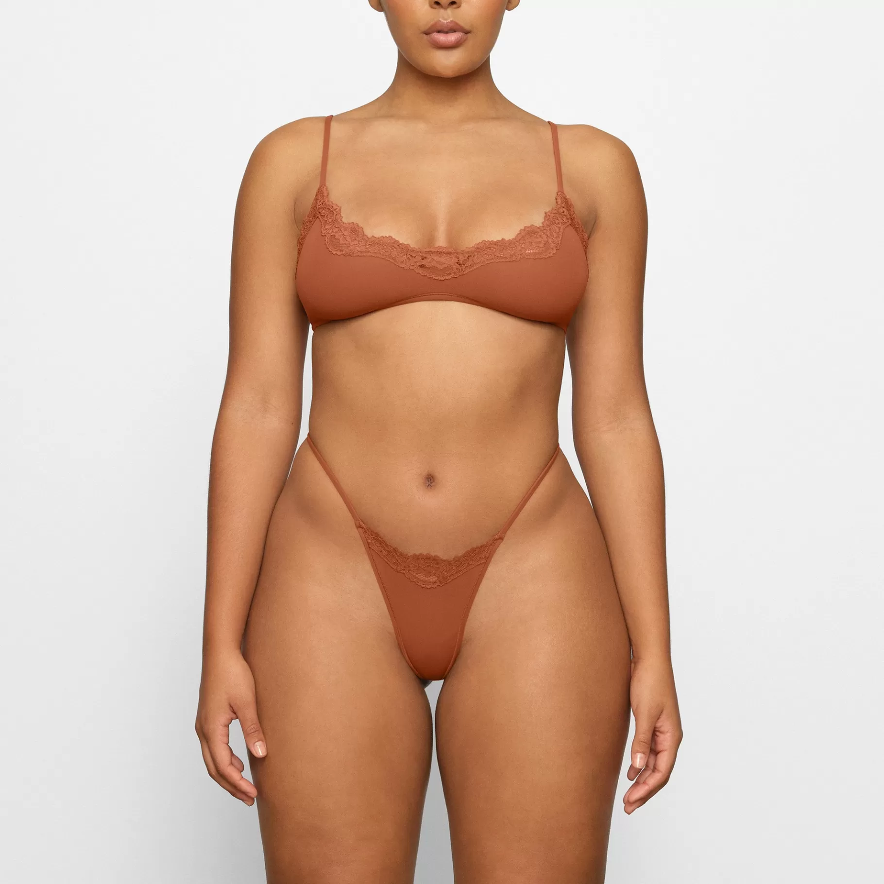 Skims *FITS EVERYBODY LACE SCOOP BRALETTE | BRONZE