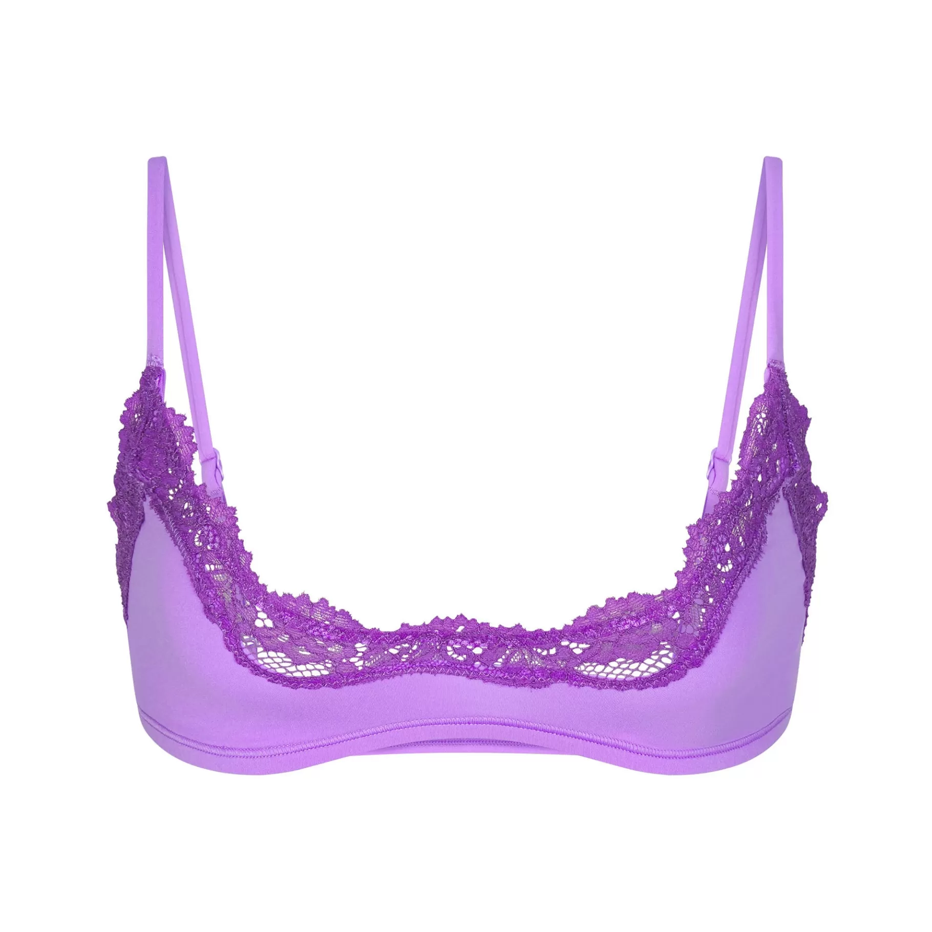 Skims *FITS EVERYBODY LACE SCOOP BRALETTE | ULTRA VIOLET TONAL ULTRA+VIOLET+TONAL