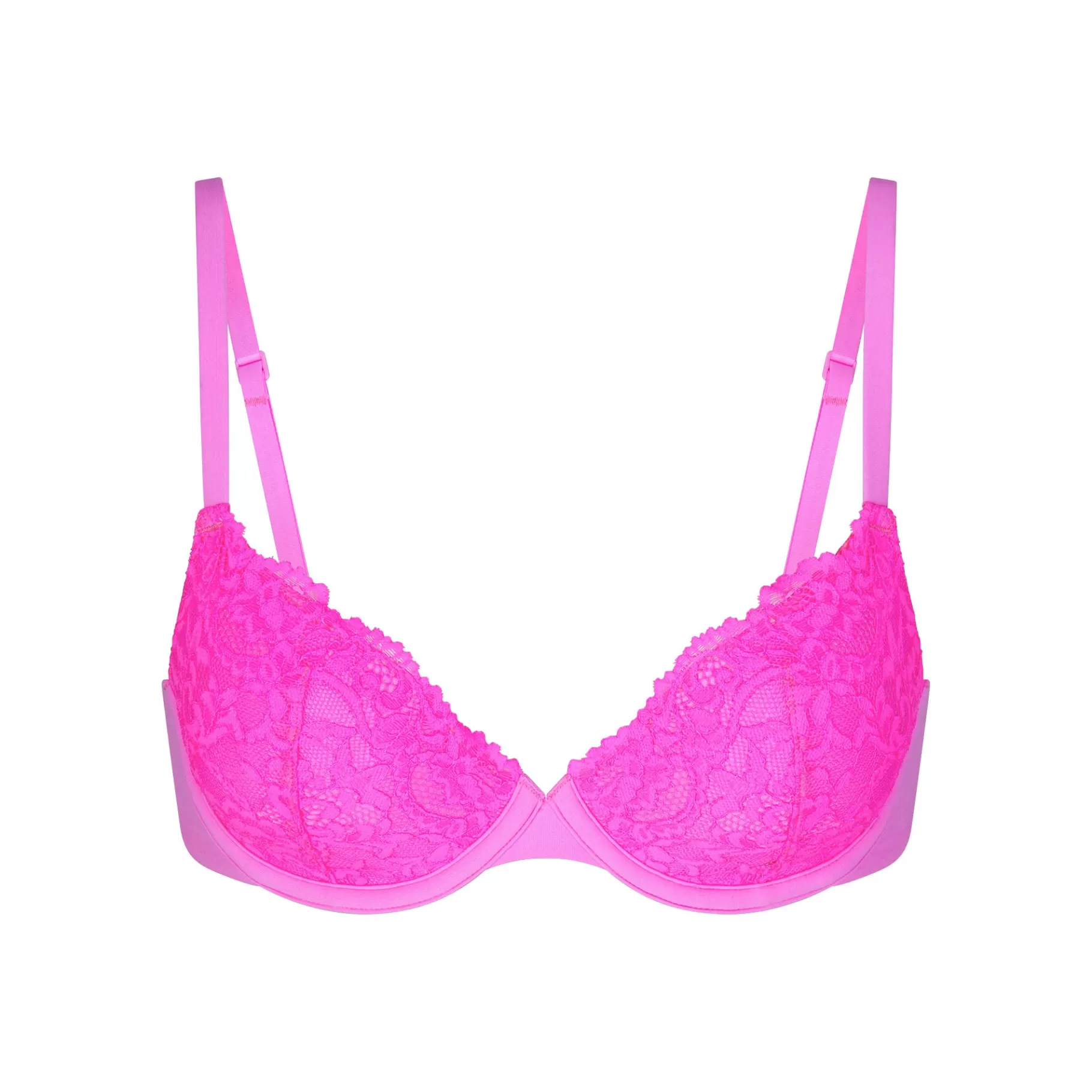 Skims *FITS EVERYBODY LACE T-SHIRT BRA | NEON PINK NEON+PINK