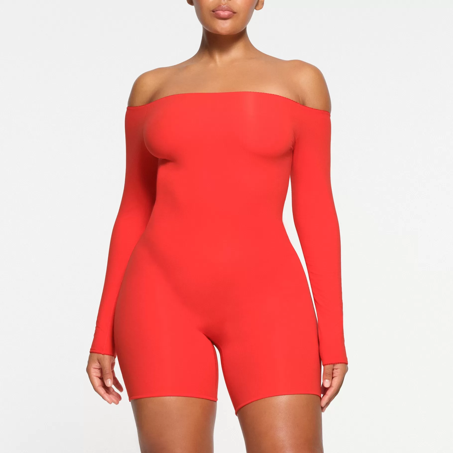 Skims catsuits & onesies*FITS EVERYBODY PICOT TRIM OFF THE SHOULDER ONESIE | RUBY