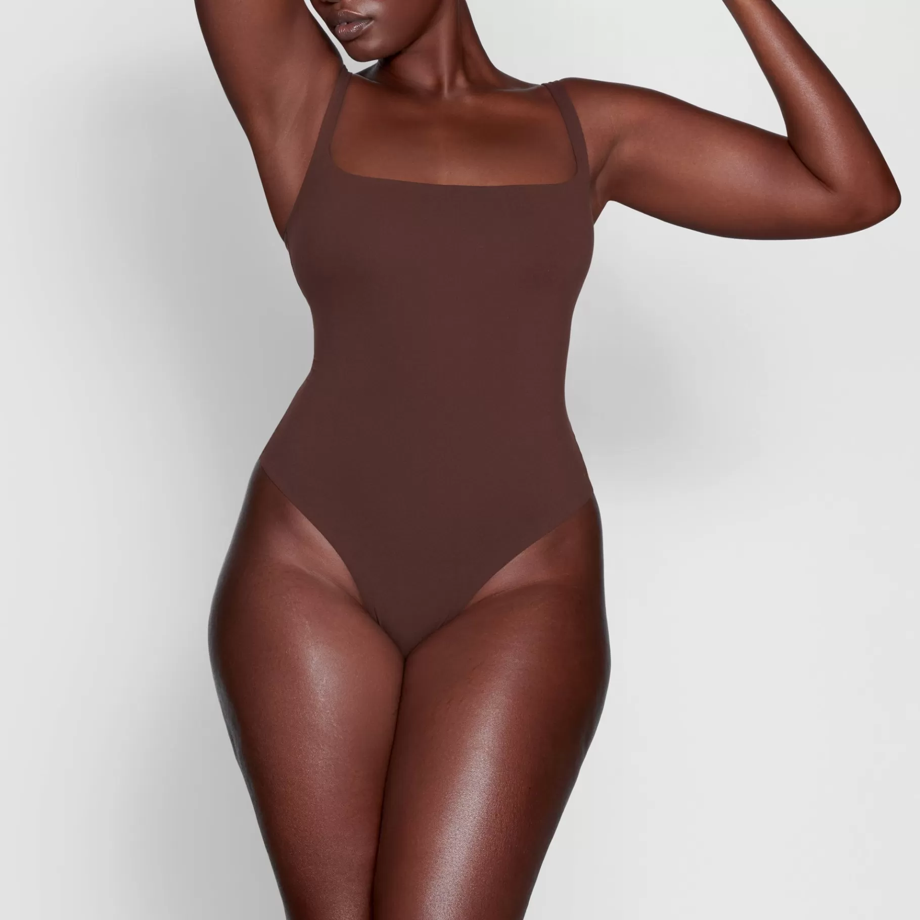 Skims fits everybody*FITS EVERYBODY SQUARE NECK BODYSUIT | COCOA