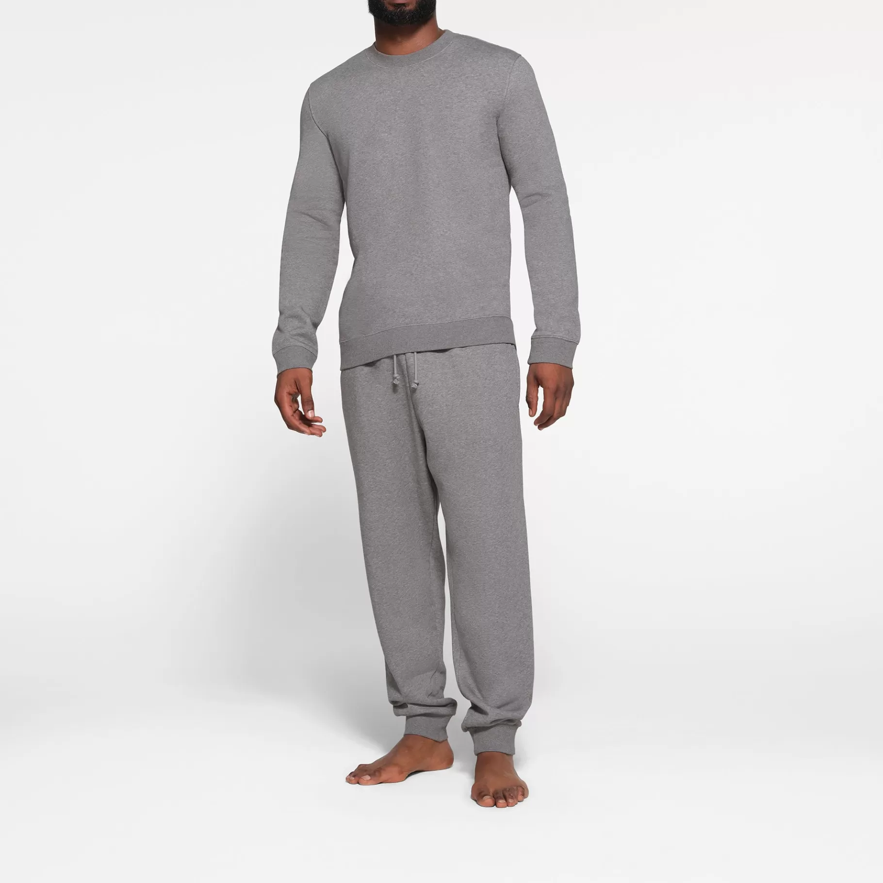 Skims loungewear*FLEECE LOUNGE MENS CREWNECK | DARK HEATHER GREY DARK+HEATHER+GREY