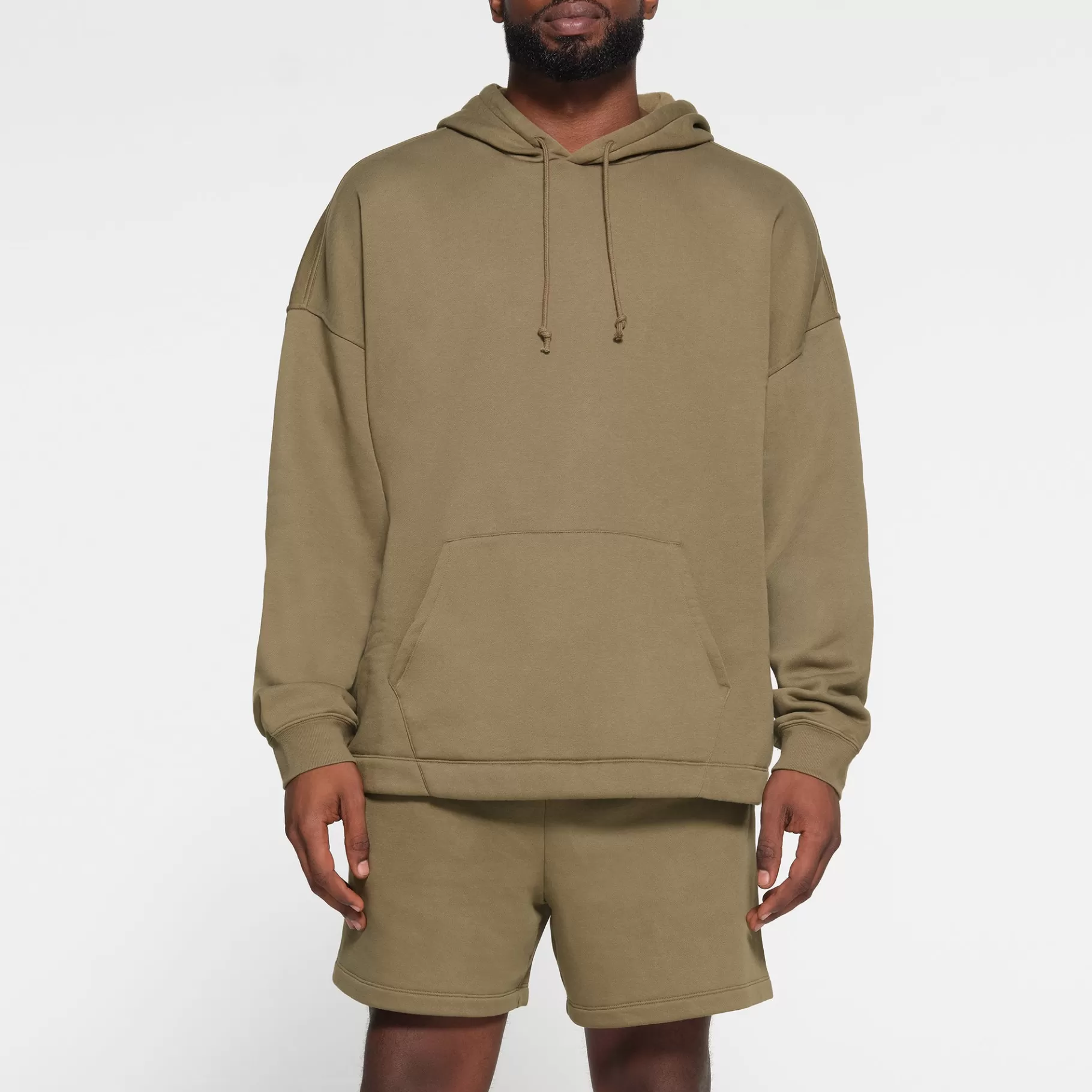 Skims loungewear*FLEECE LOUNGE MENS OVERSIZED HOODIE | ARMY