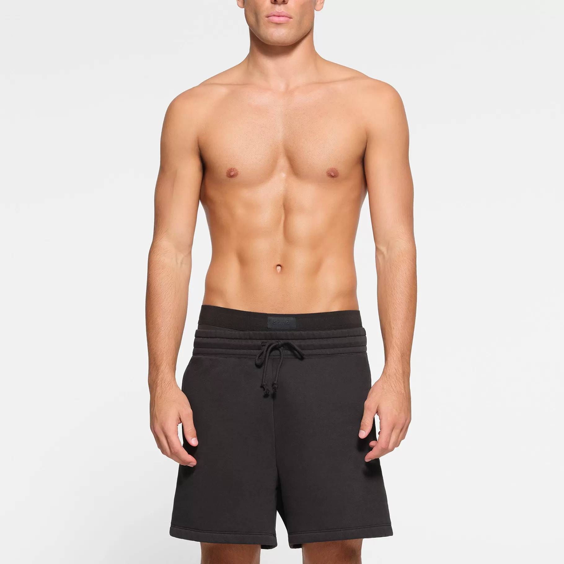 Skims bottoms*FLEECE LOUNGE MENS RELAXED SHORT | WASHED ONYX WASHED+ONYX