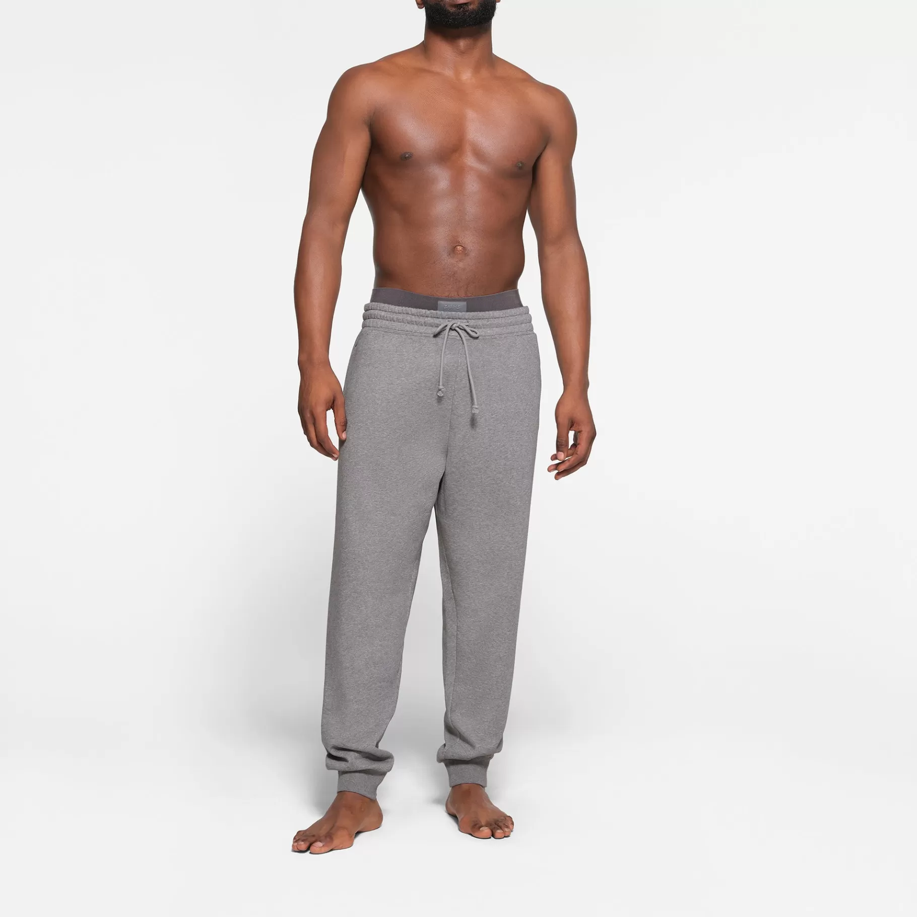 Skims bottoms*FLEECE LOUNGE MENS TAPERED JOGGER | DARK HEATHER GREY DARK+HEATHER+GREY