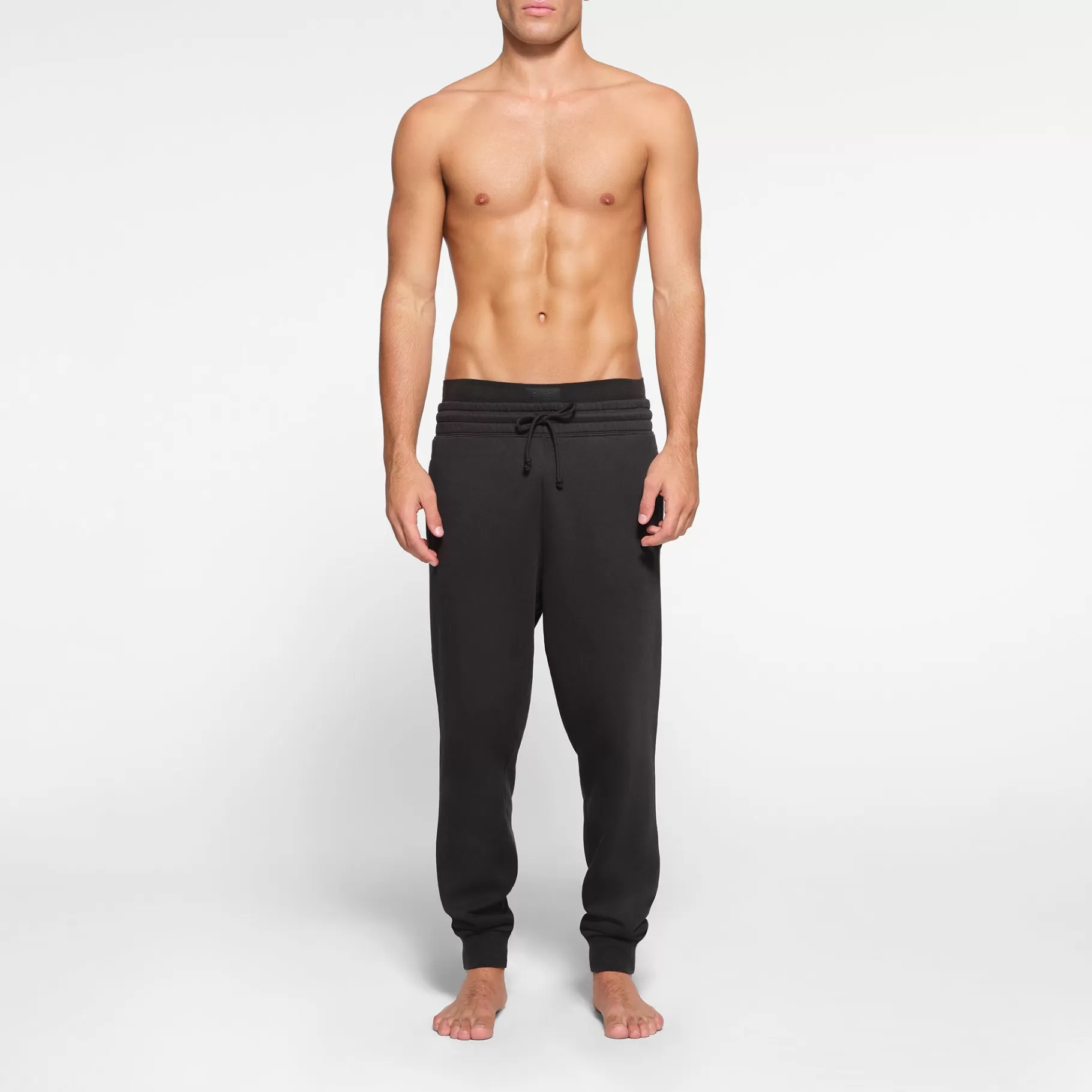 Skims bottoms*FLEECE LOUNGE MENS TAPERED JOGGER | WASHED ONYX WASHED+ONYX