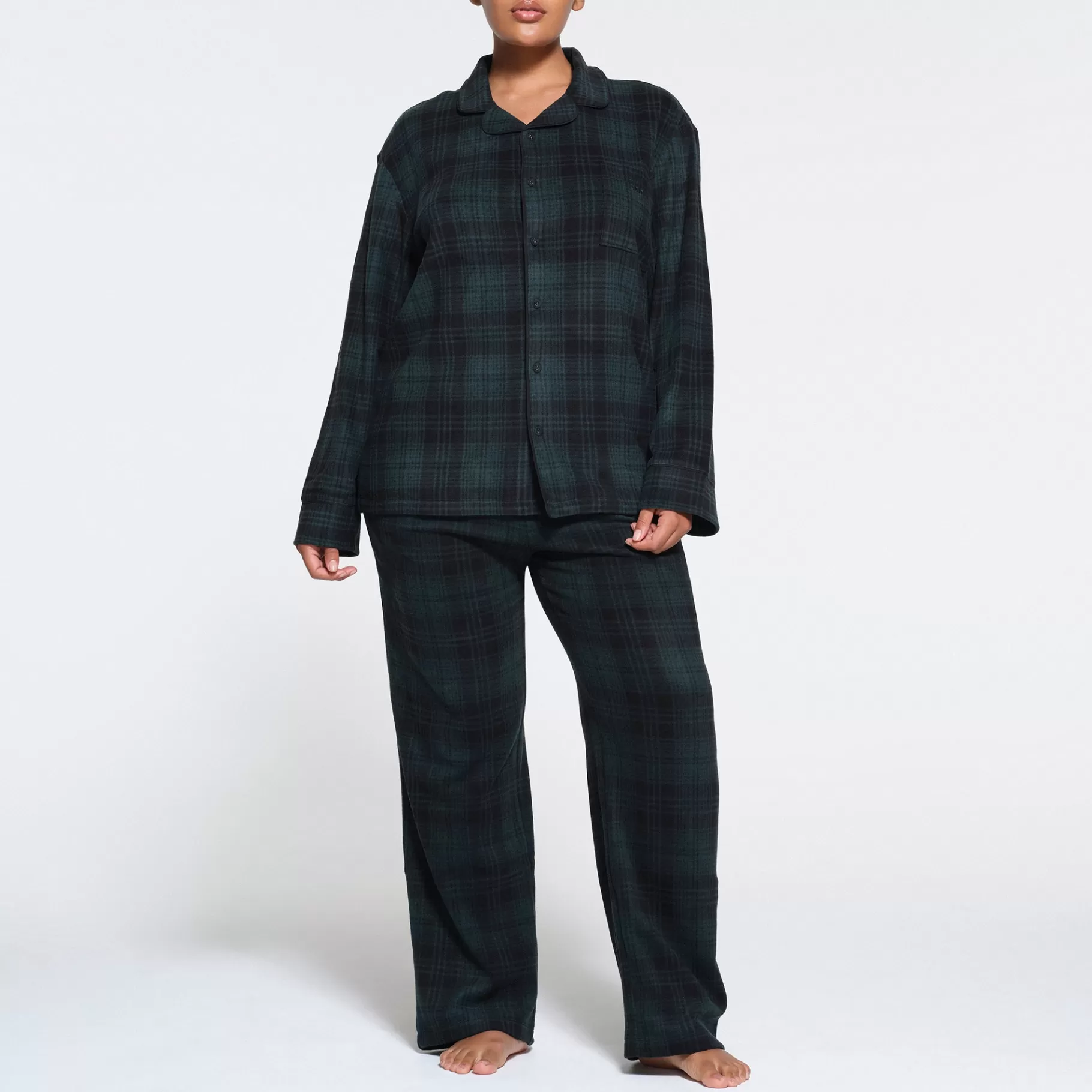 Skims pajamas*FLEECE SLEEP UNISEX SLEEP SET | CYPRESS PLAID CYPRESS+PLAID