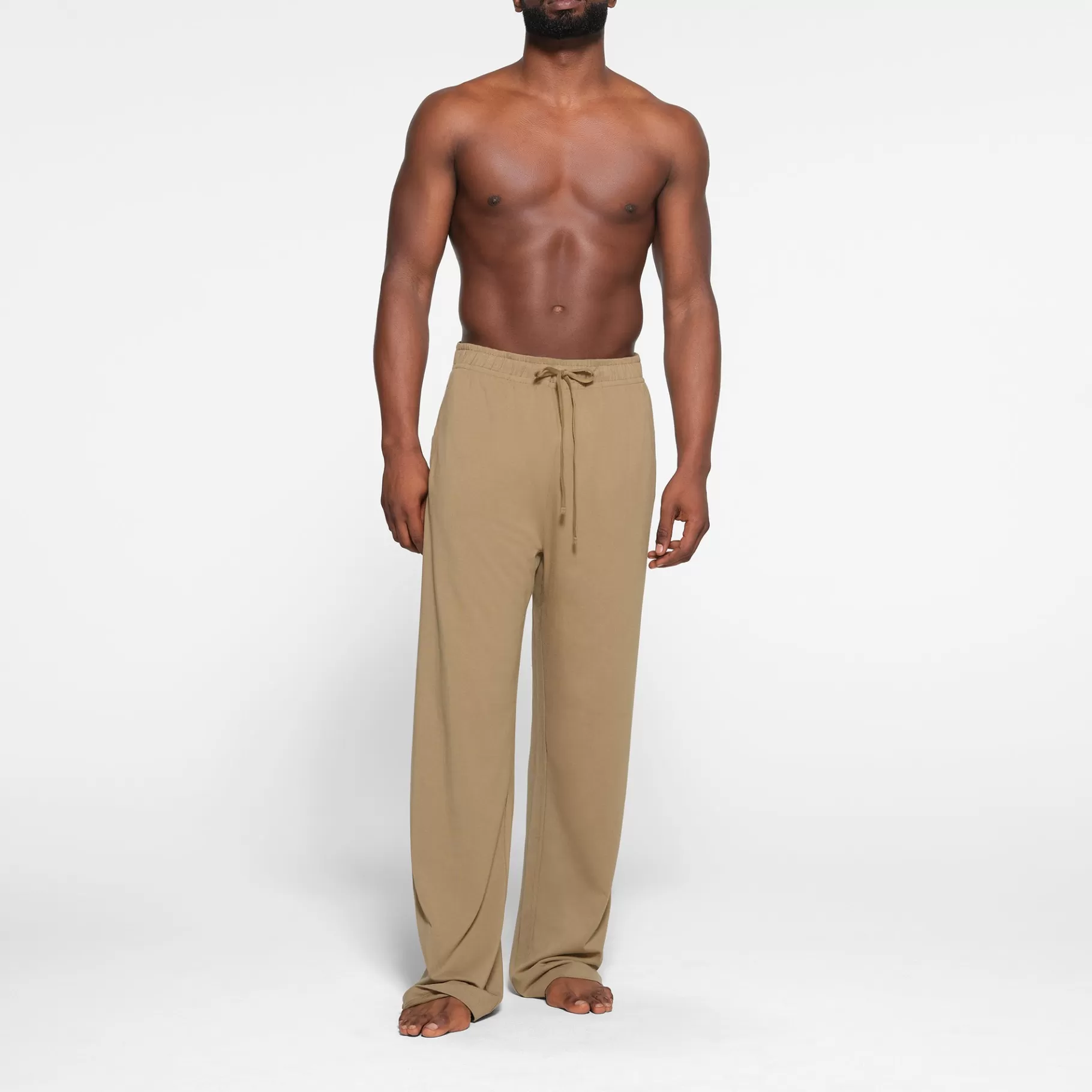 Skims bottoms*JERSEY LOUNGE MENS RELAXED STRAIGHT LEG PANT | KHAKI