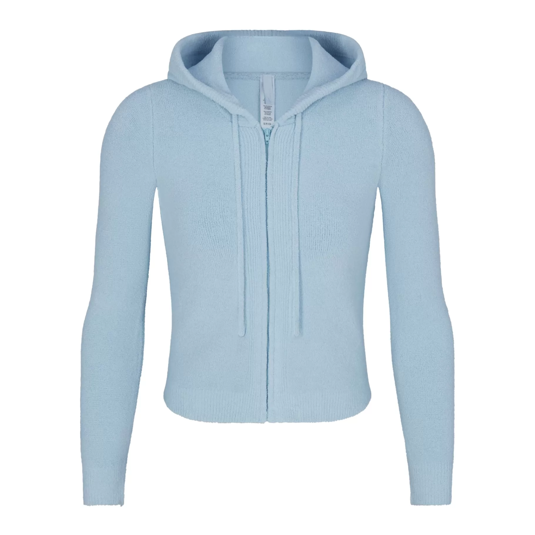 Skims hoodies & sweaters*LIGHT COZY CROPPED ZIP UP HOODIE | DENIM