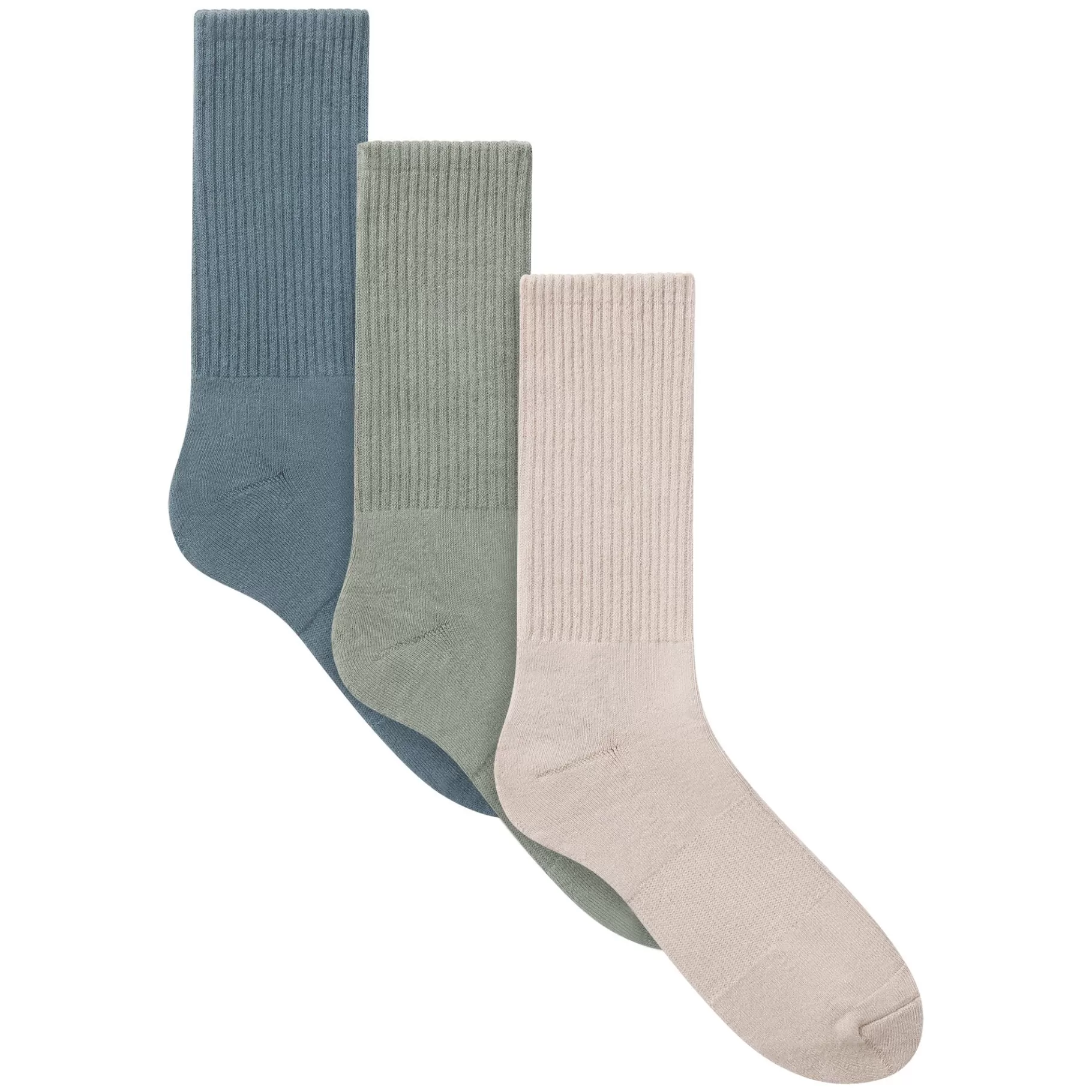 Skims socks*MENS TUBE CREW SOCK 3-PACK | STONE MULTI STONE+MULTI