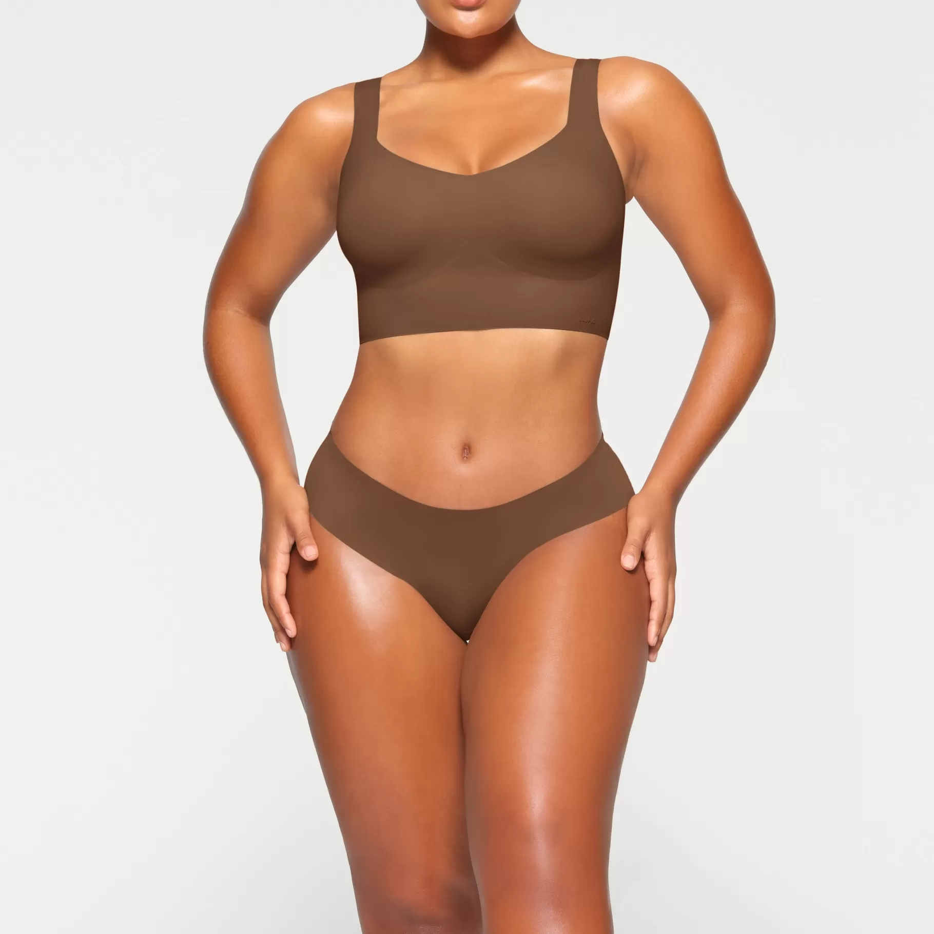 Skims plunge*NAKED PLUNGE LONGLINE BRALETTE | JASPER