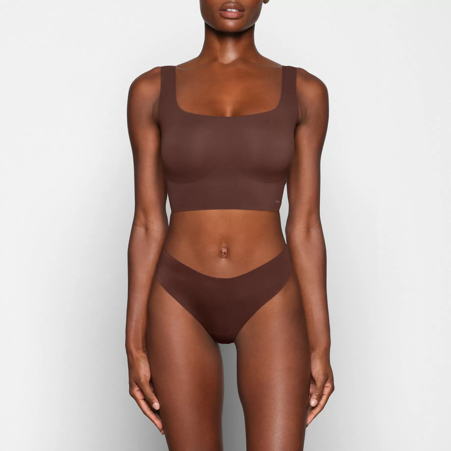 Skims scoop*NAKED SCOOP LONGLINE BRALETTE | COCOA