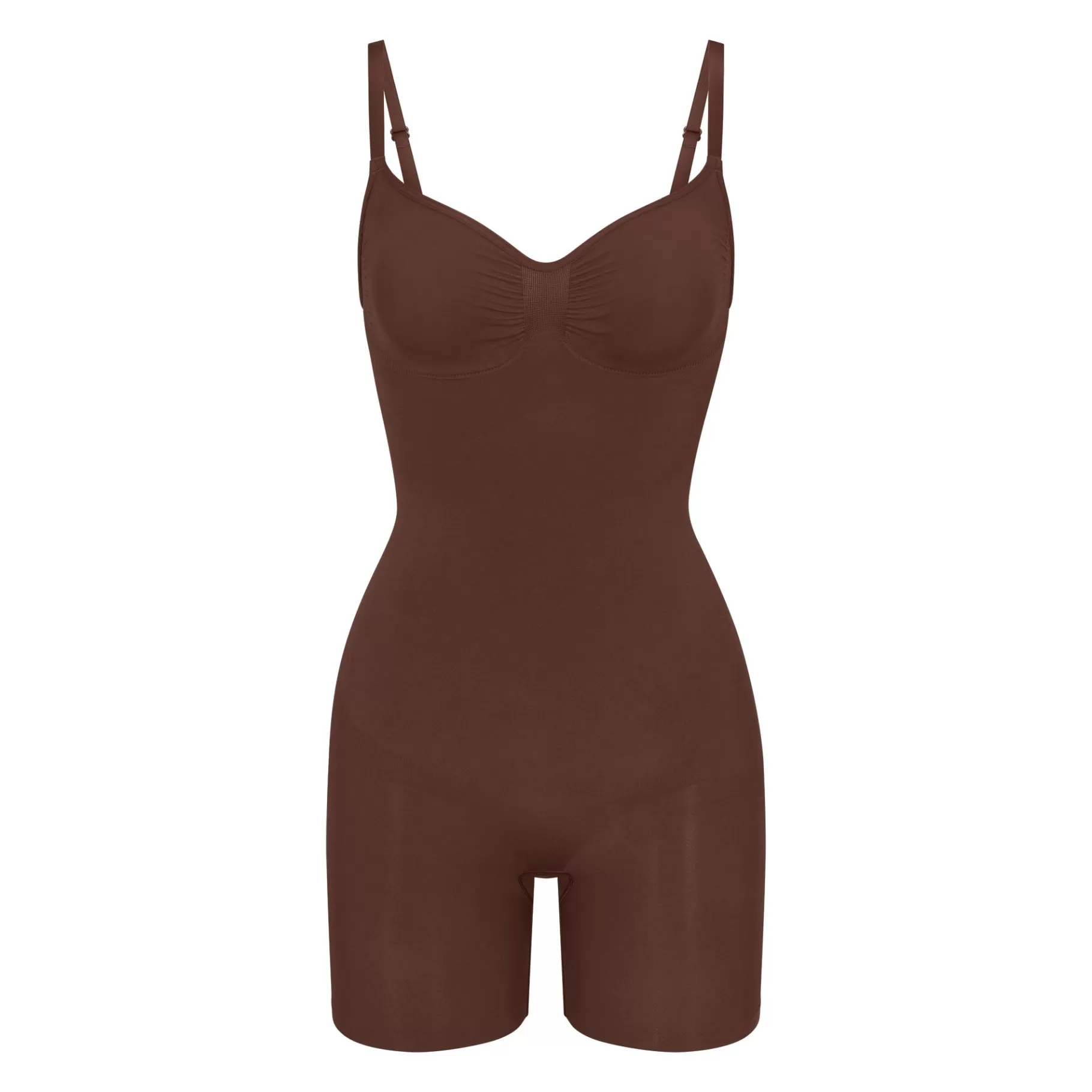 Skims shapewear bodysuits*SEAMLESS SCULPT MID THIGH BODYSUIT | COCOA