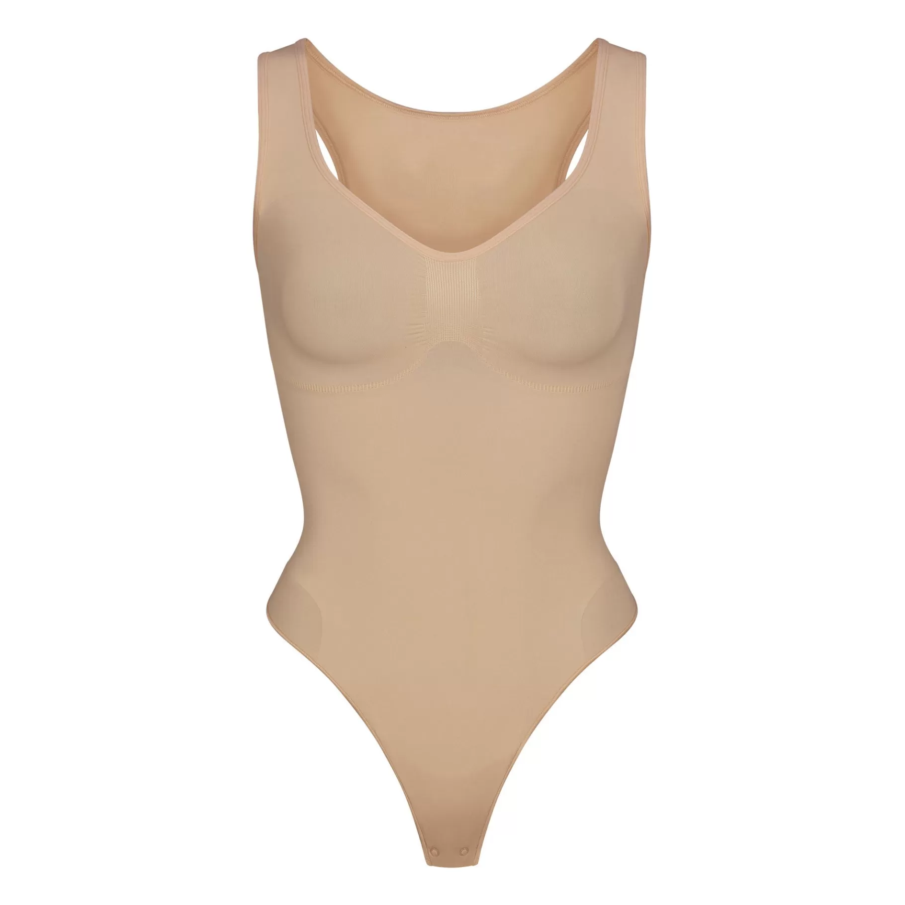 Skims seamless sculpt*SEAMLESS SCULPT SCOOP NECK THONG BODYSUIT | CLAY