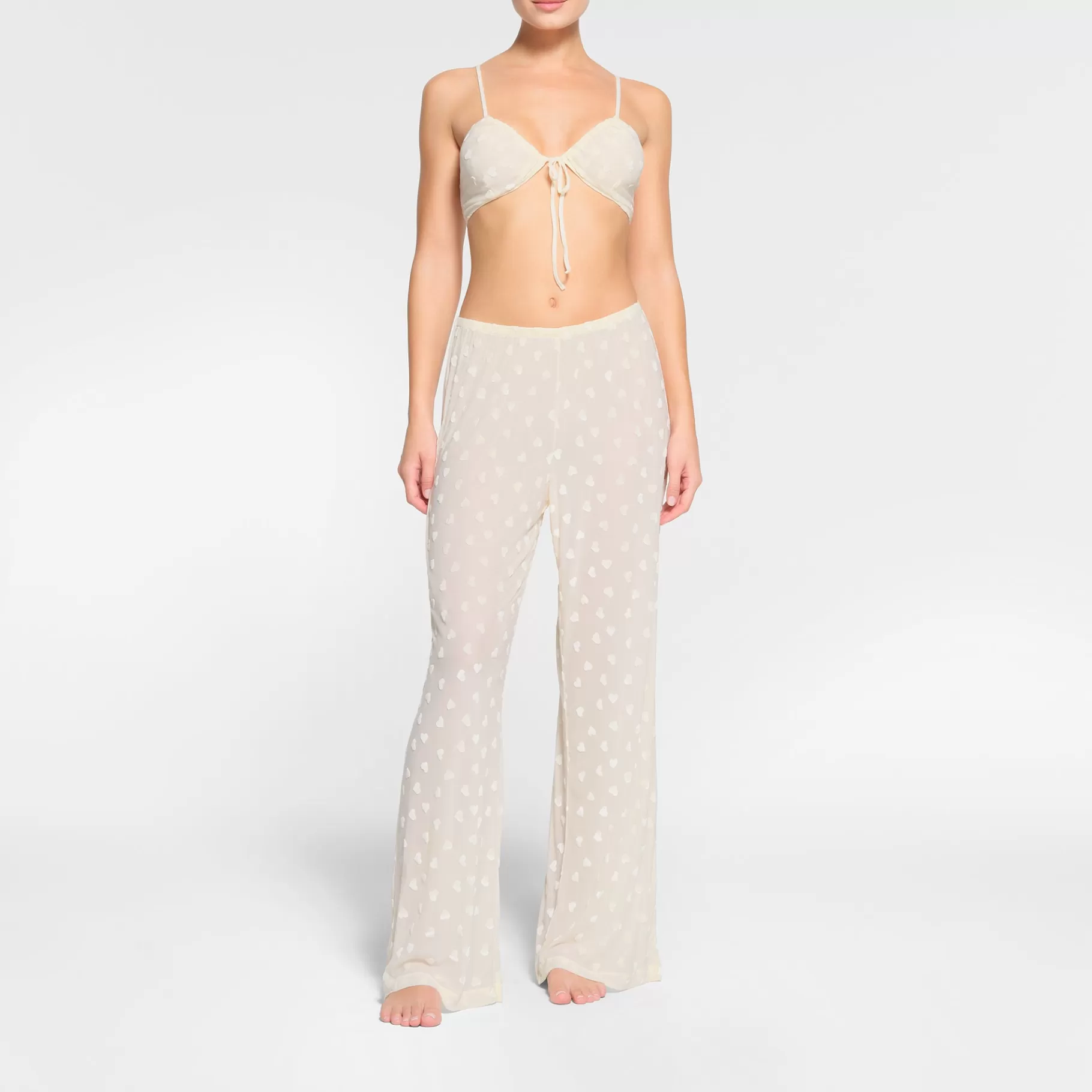 Skims kim's picks*SHEER VELVET STRAIGHT LEG PANT | MARBLE