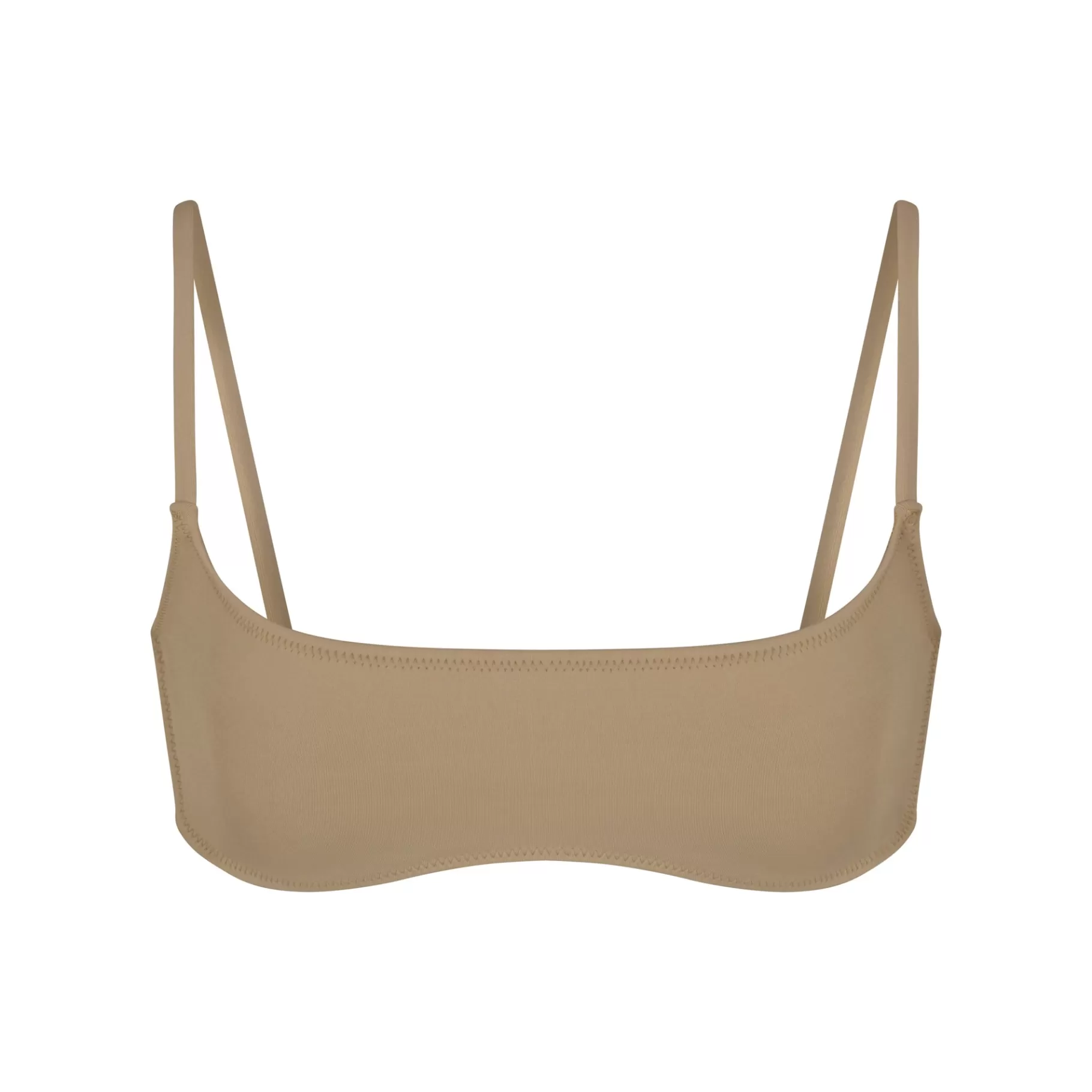 Skims swim*SIGNATURE SWIM MICRO SCOOP BIKINI TOP | DESERT