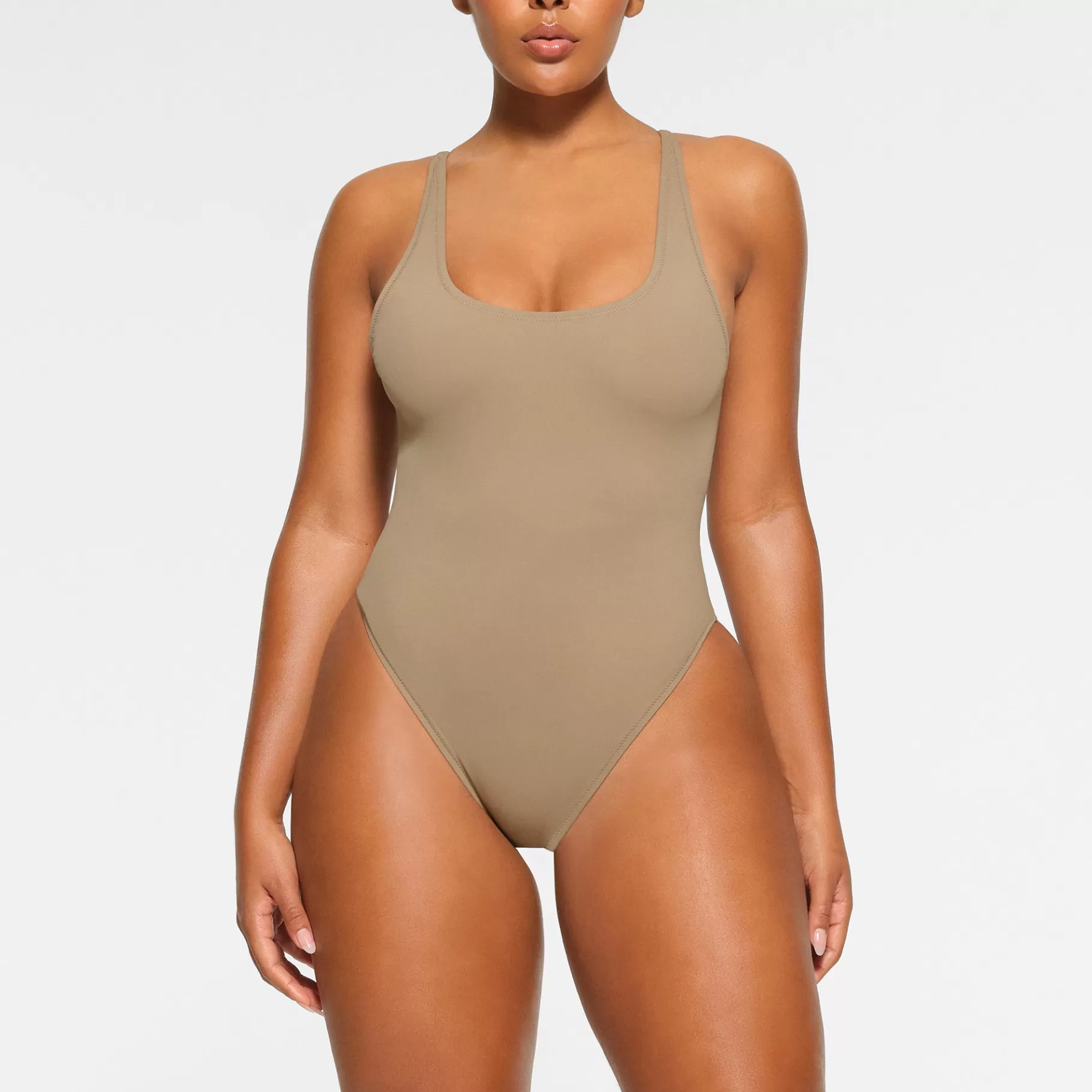 Skims swim*SIGNATURE SWIM SCOOP NECK ONE PIECE | DESERT