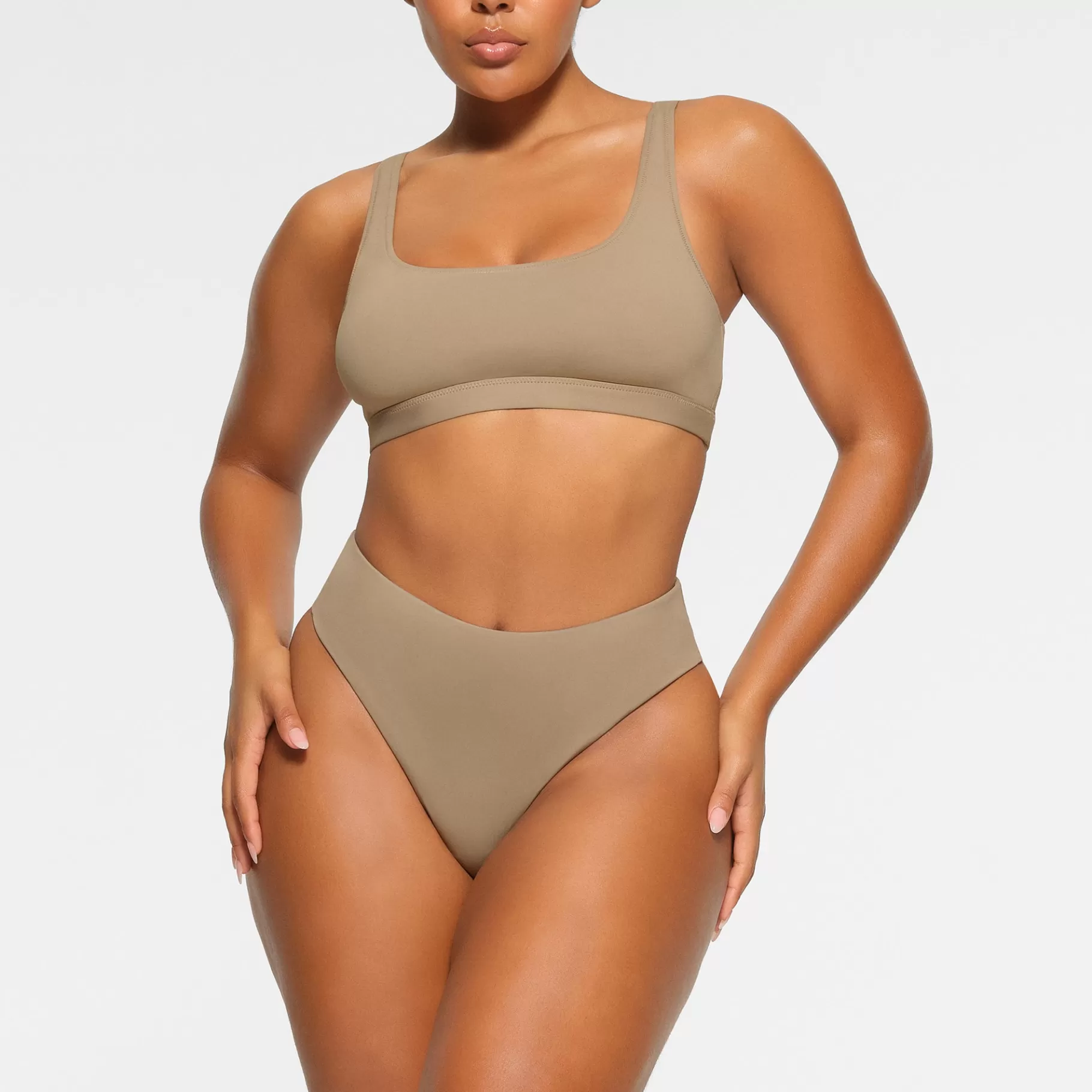 Skims swim*SIGNATURE SWIM TANK BIKINI TOP | DESERT