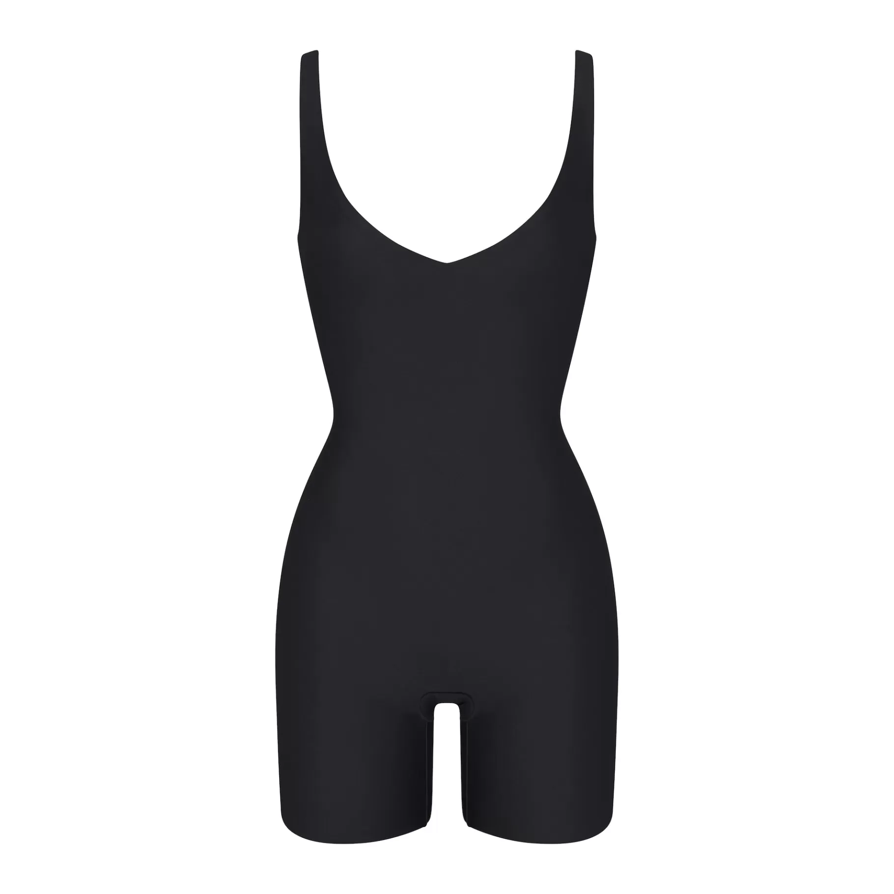 Skims shapewear bodysuits* BODY UNLINED PLUNGE MID THIGH BODYSUIT | ONYX