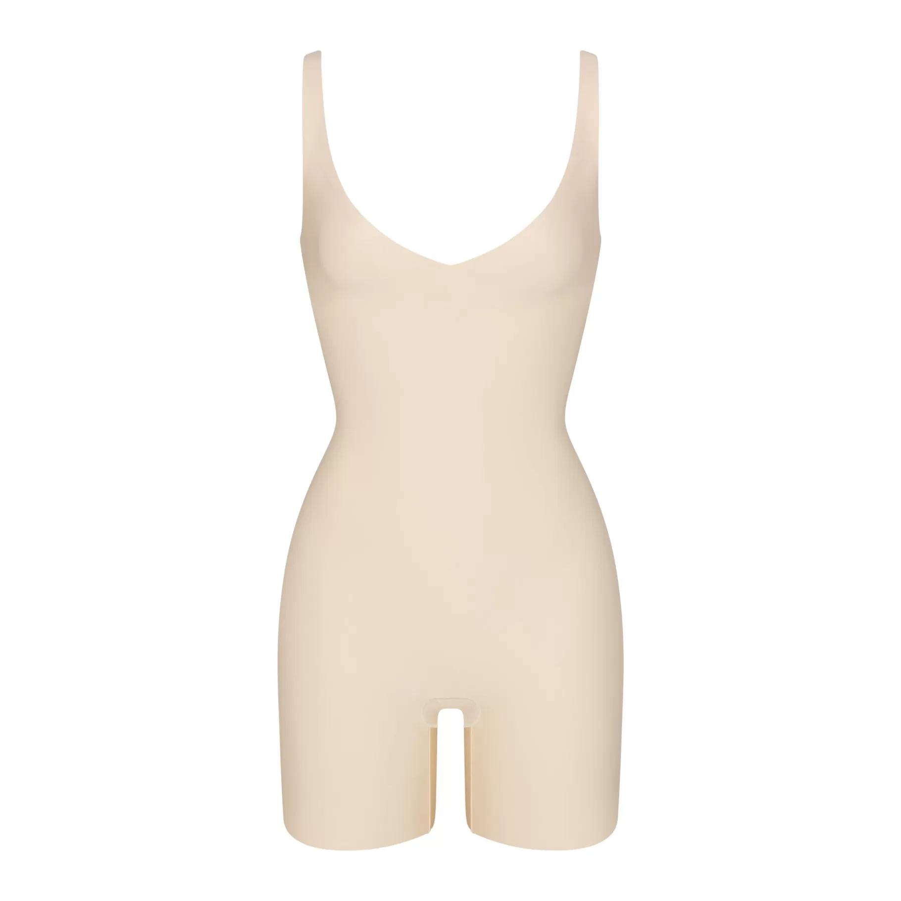 Skims catsuits & onesies* BODY UNLINED PLUNGE MID THIGH BODYSUIT | SAND