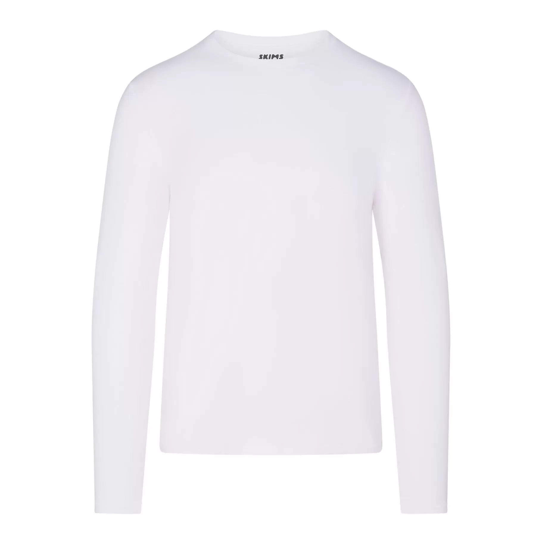 Skims tees & tanks* COTTON MENS LONG SLEEVE T-SHIRT | CHALK