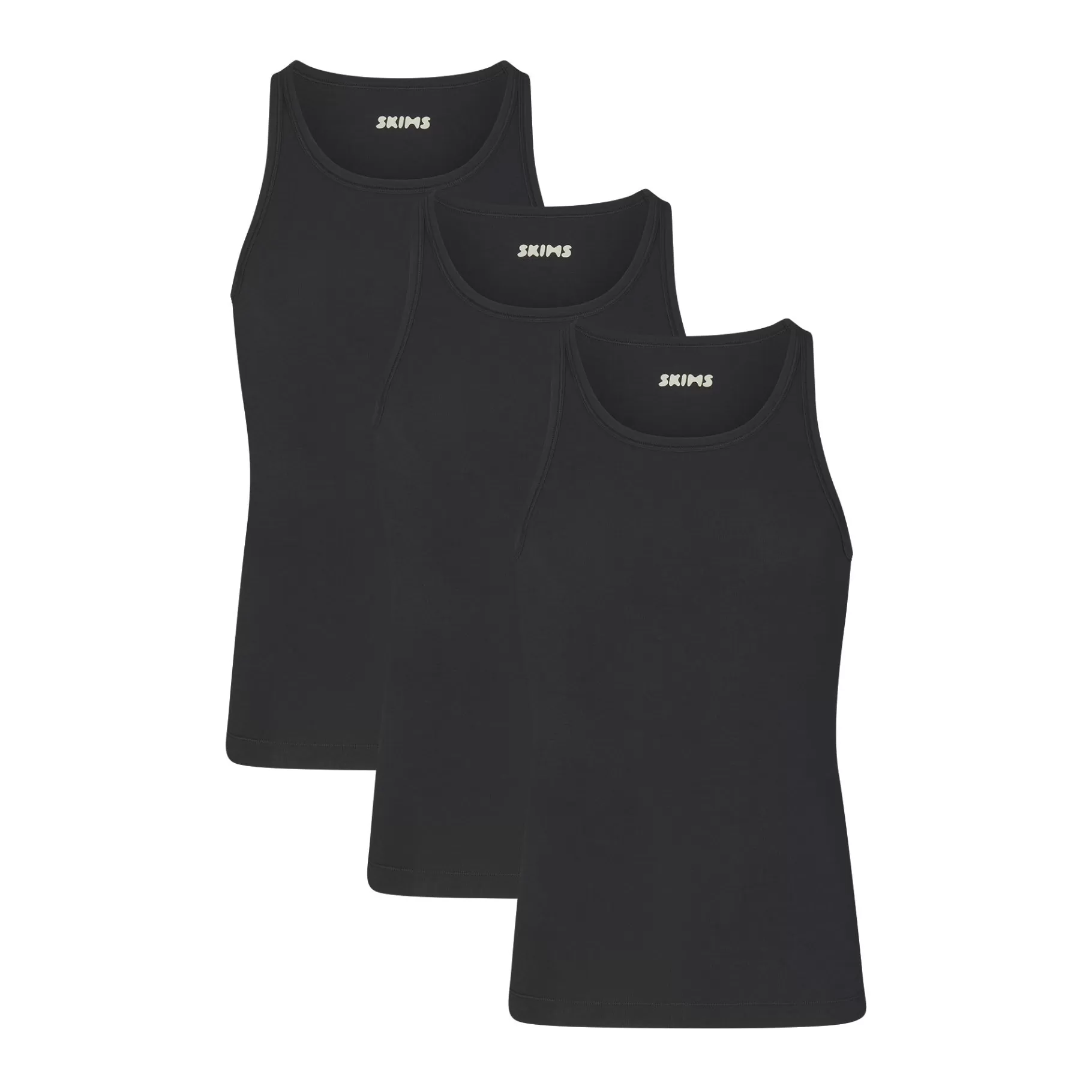 Skims tees & tanks* COTTON MENS TANK PACK | ONYX