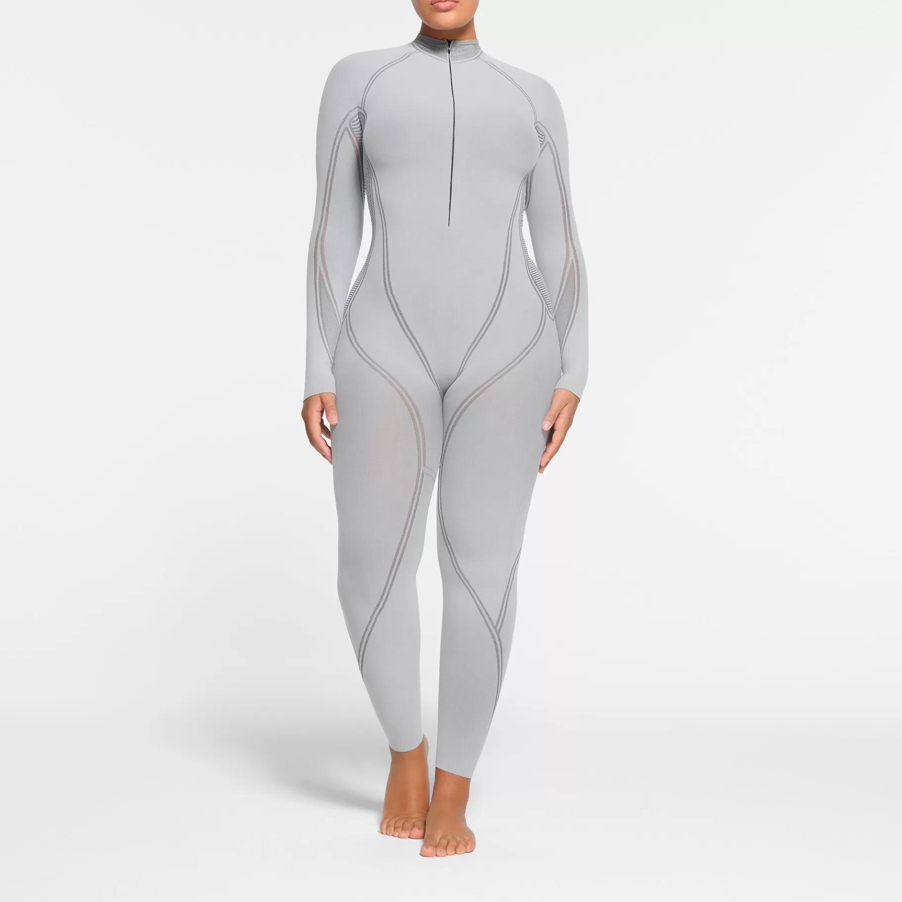 Skims catsuits & onesies* FIRST LAYERS ZIP FRONT CATSUIT | MIRROR