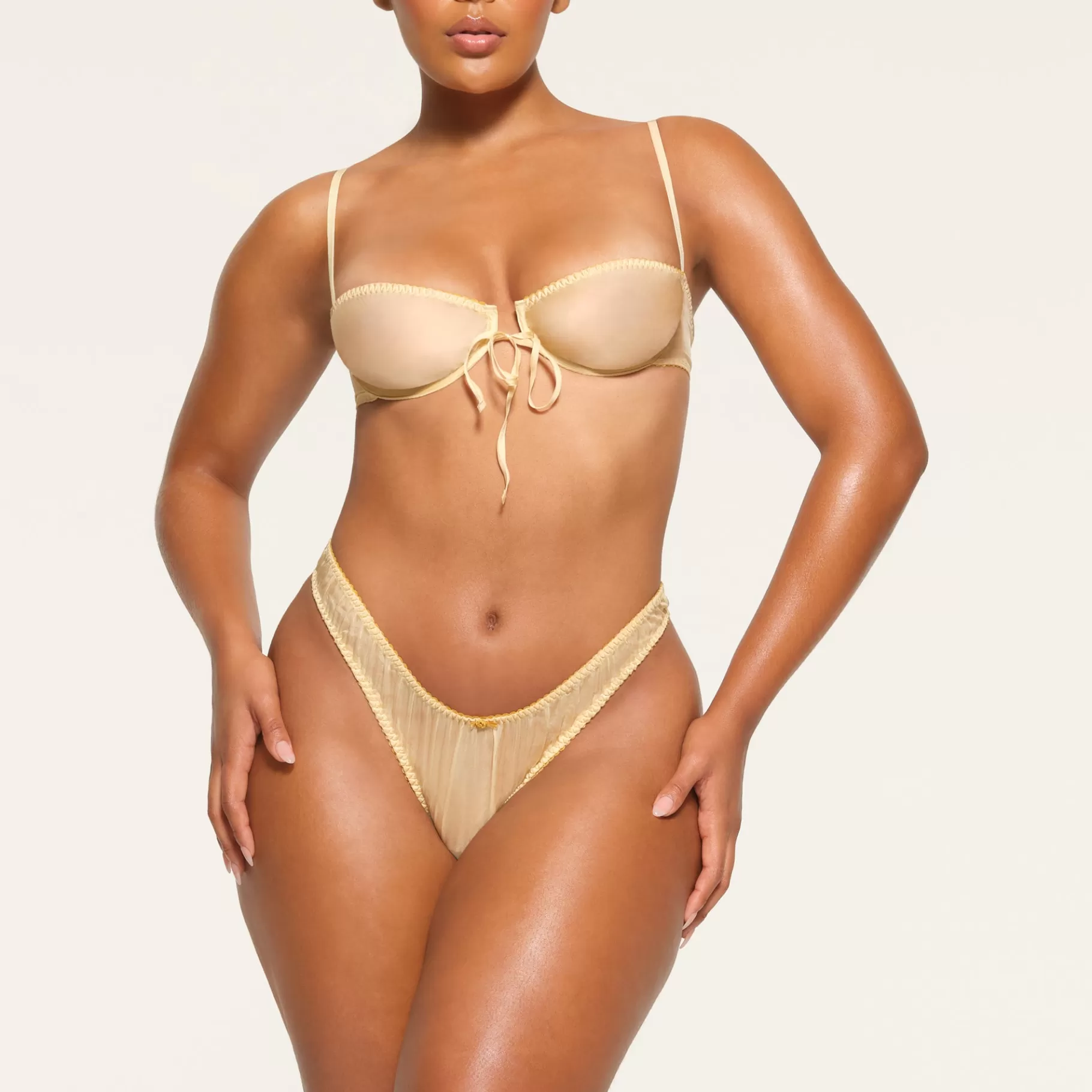 Skims * ROMANCE DIPPED THONG | BUTTER