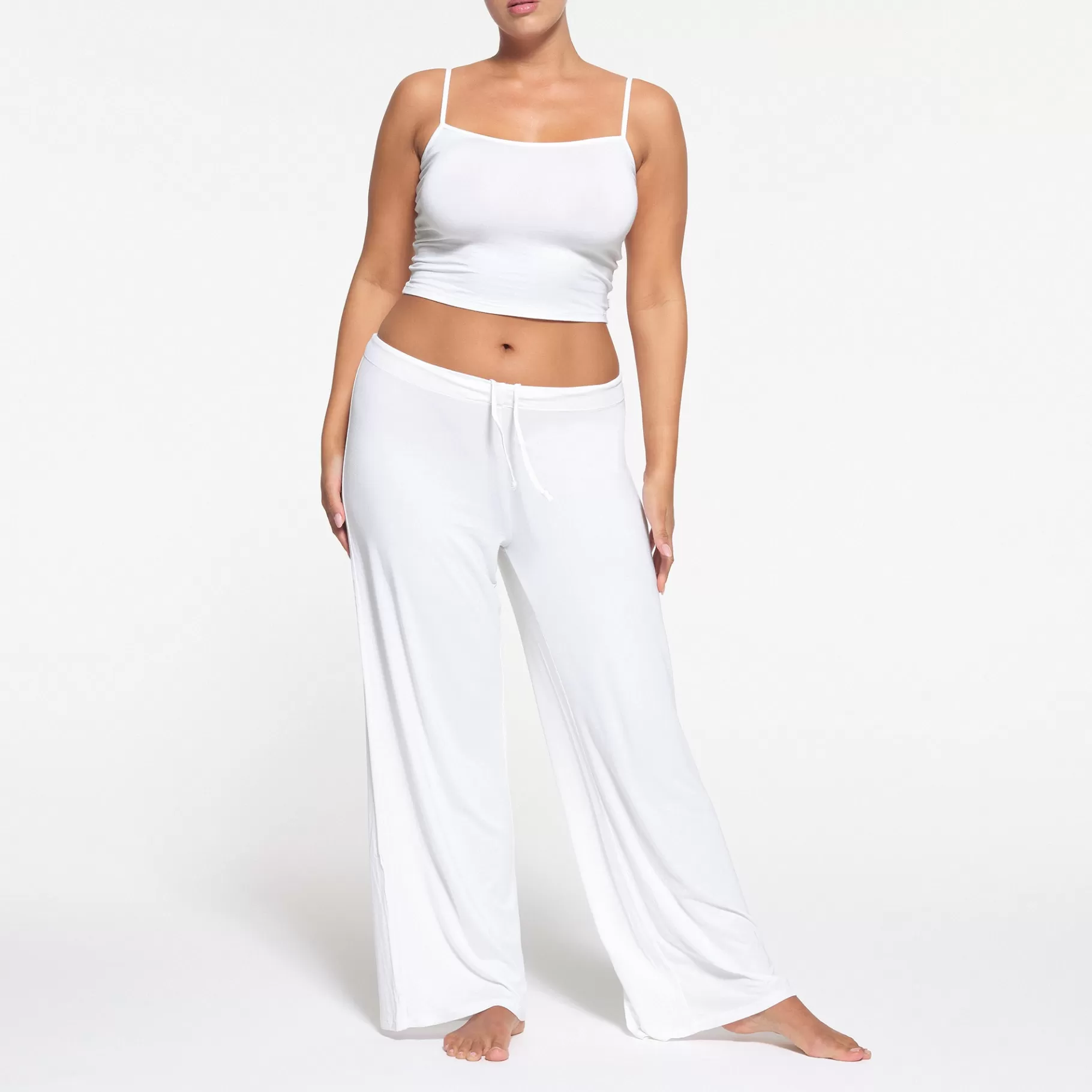 Skims pajamas* SLEEP STRAIGHT NECK CROPPED CAMI | SNOW