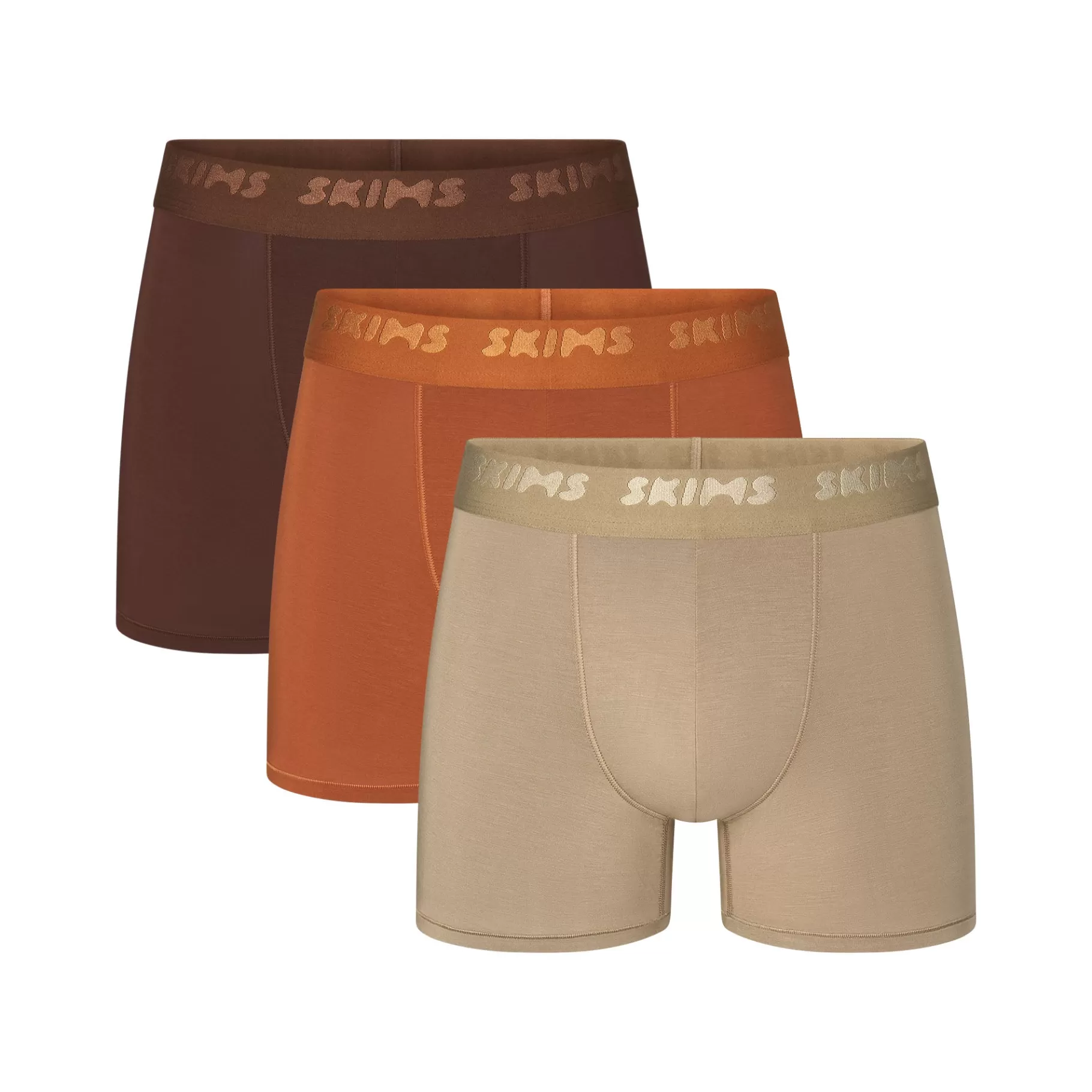 Skims boxers & briefs* STRETCH MENS 3\ BRONZE+MULTI