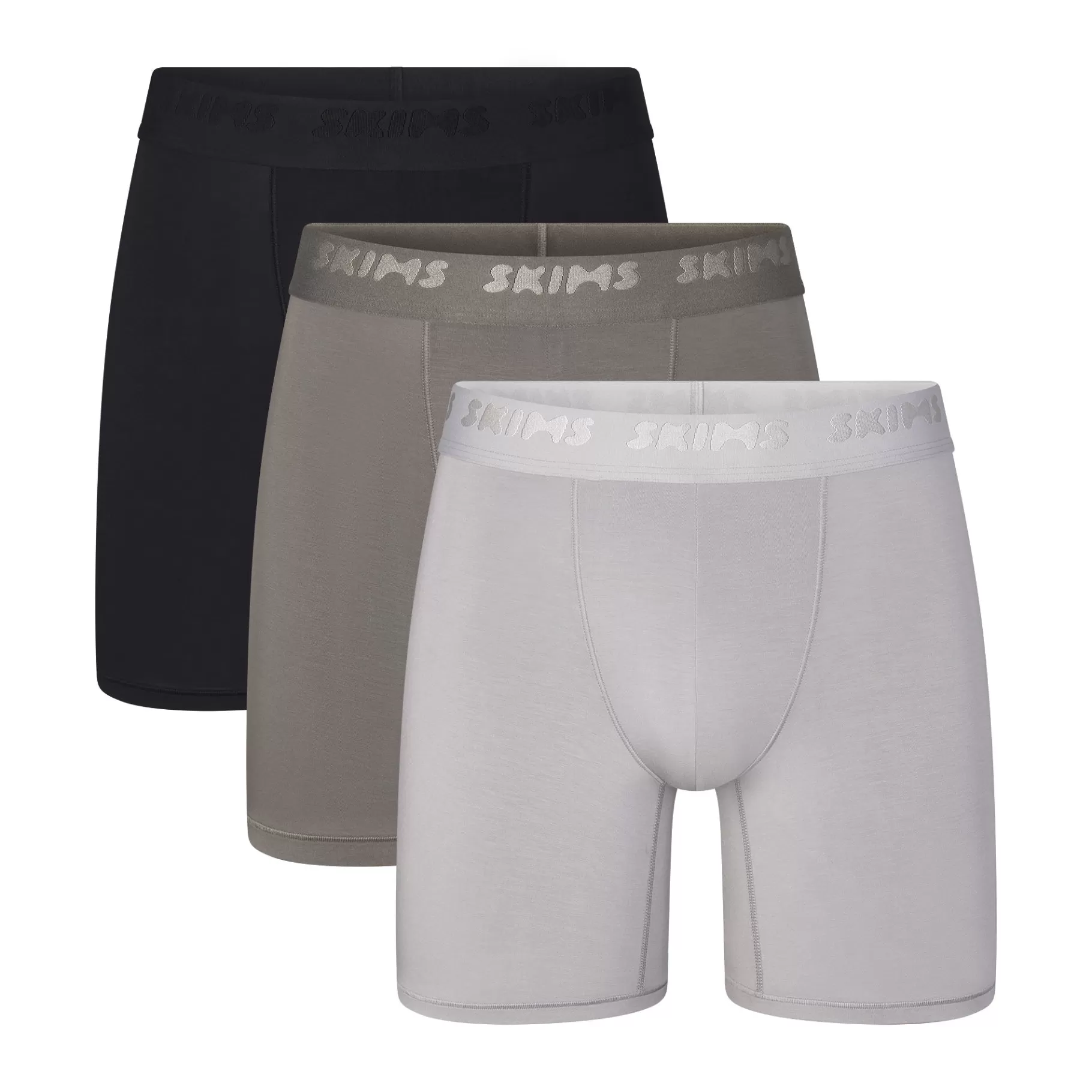 Skims boxers & briefs* STRETCH MENS 5\ GUNMETAL+MULTI